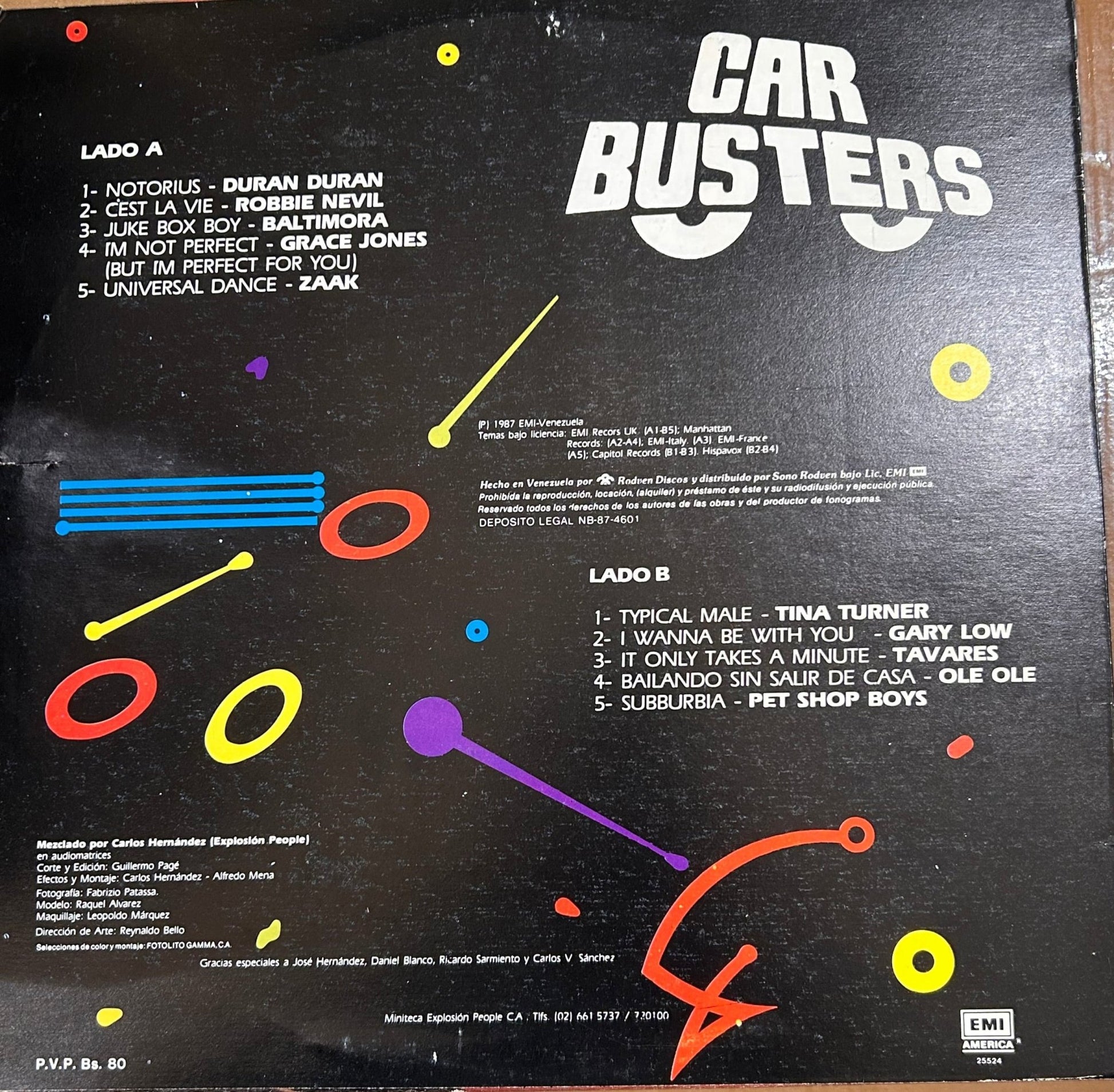 LP V/A – Car Busters 2ª Mano - DISCOS NAKASHA