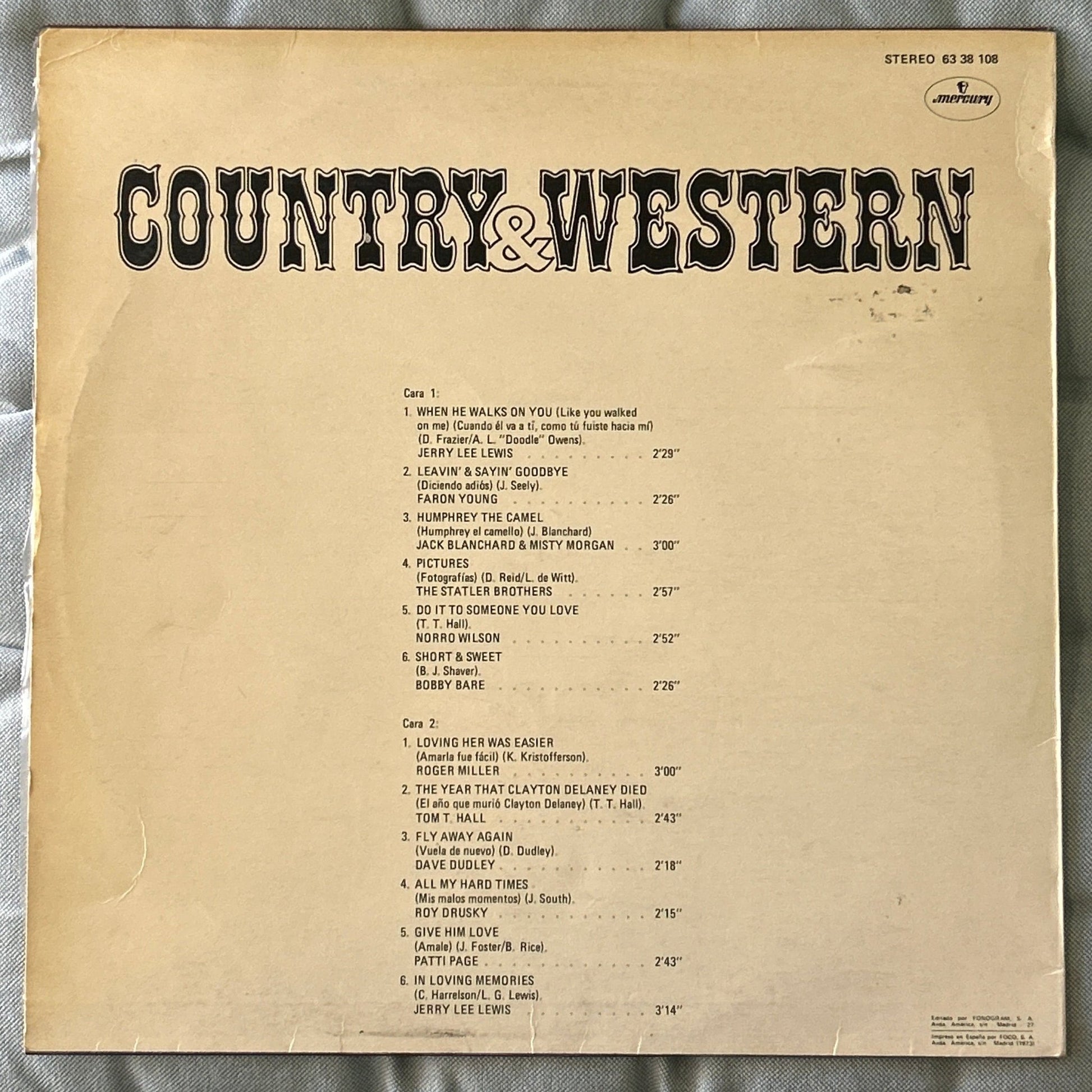 LP V/A - Country & Western Vol. 4 2ª Mano (Producto exclusivo recogida en tienda) - DISCOS NAKASHA