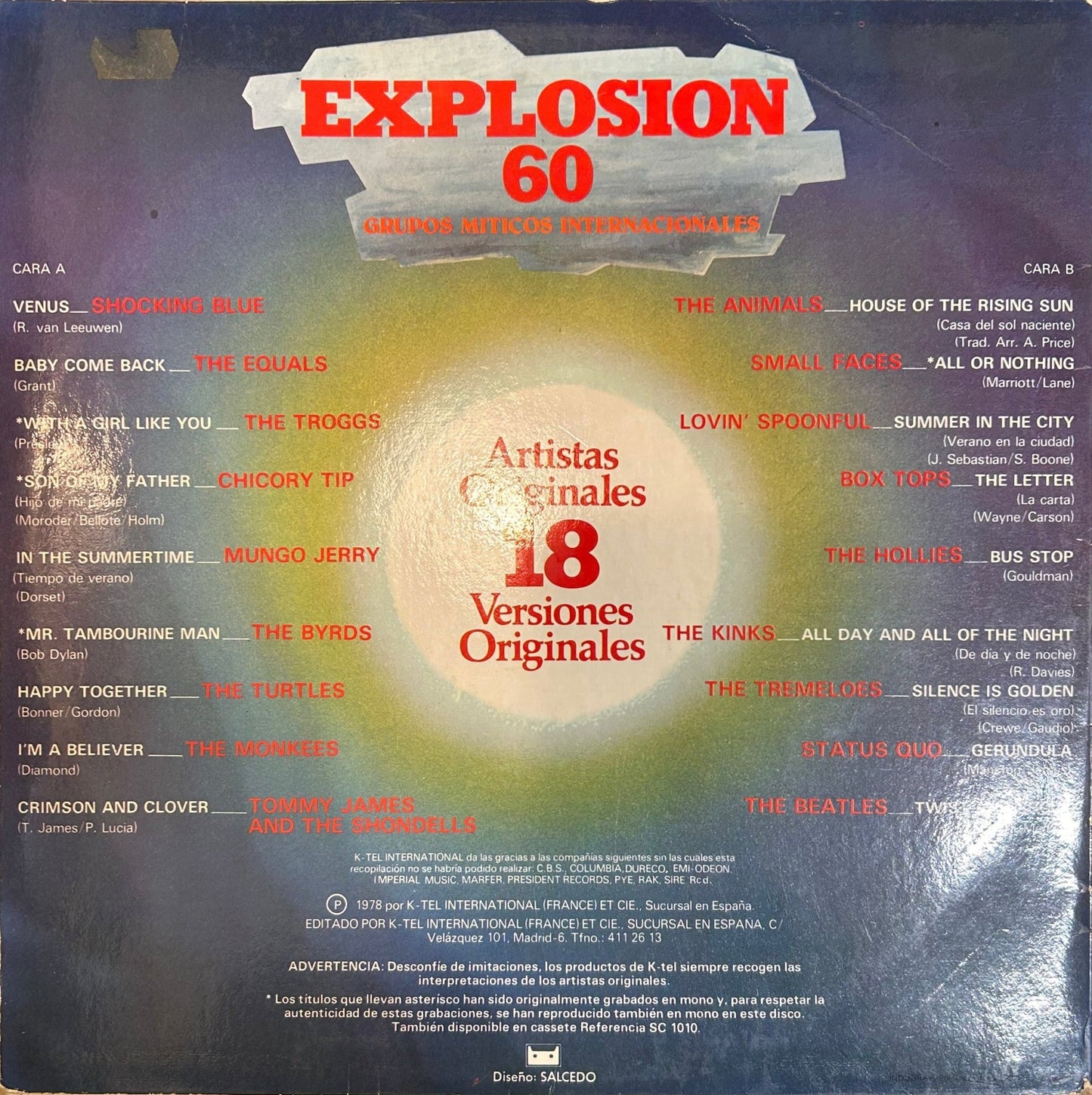 LP V/A ‎– Explosion 60 2ª Mano (Producto exclusivo recogida en tienda) - DISCOS NAKASHA
