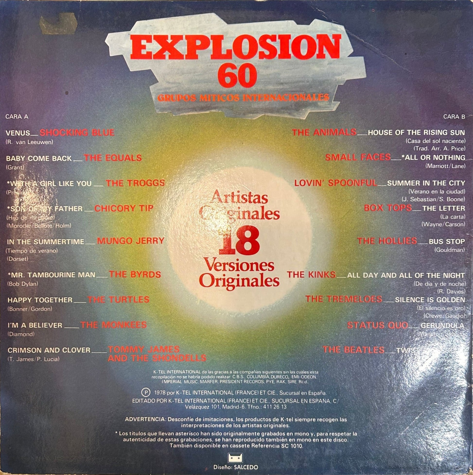 LP V/A ‎– Explosion 60 2ª Mano (Producto exclusivo recogida en tienda) - DISCOS NAKASHA