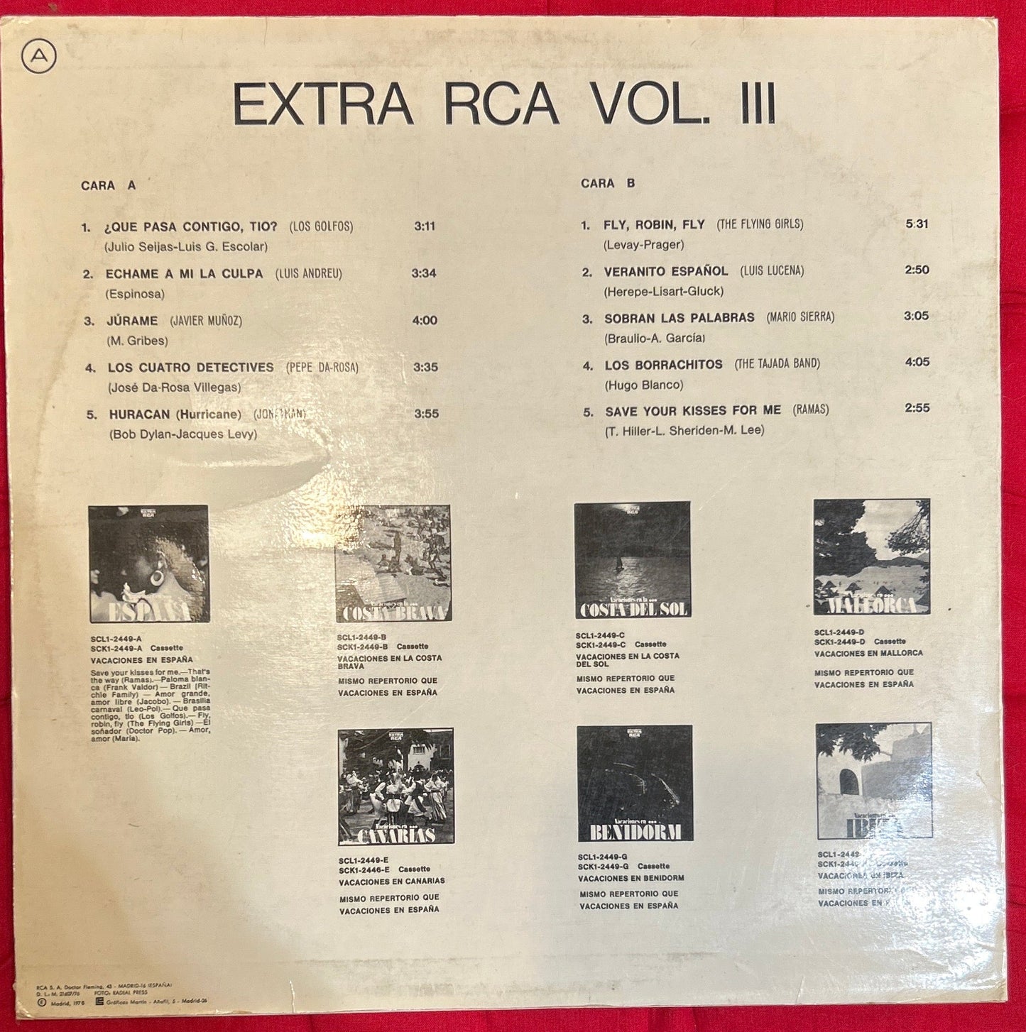 LP V/A ‎– Extra Rca Vol. 3 2ª Mano - DISCOS NAKASHA