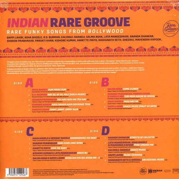 LP V/A - Indian Rare Groove (Rare Funky Songs From Bollywood) Nuevo precintado - DISCOS NAKASHA