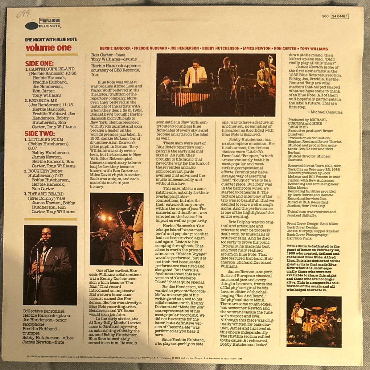 LP V/A ‎– One Night With Blue Note Volume 1 2ª Mano - DISCOS NAKASHA