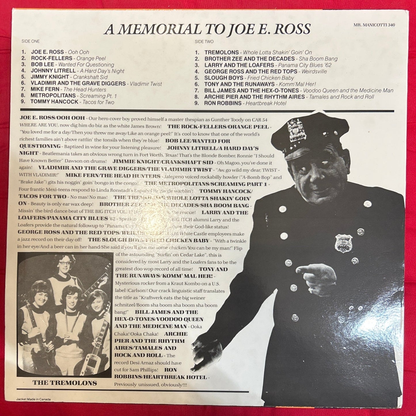 LP V/A ‎– The Big Itch Volume Two (Memorial Album For Joe E. Ross) 2ª Mano - DISCOS NAKASHA