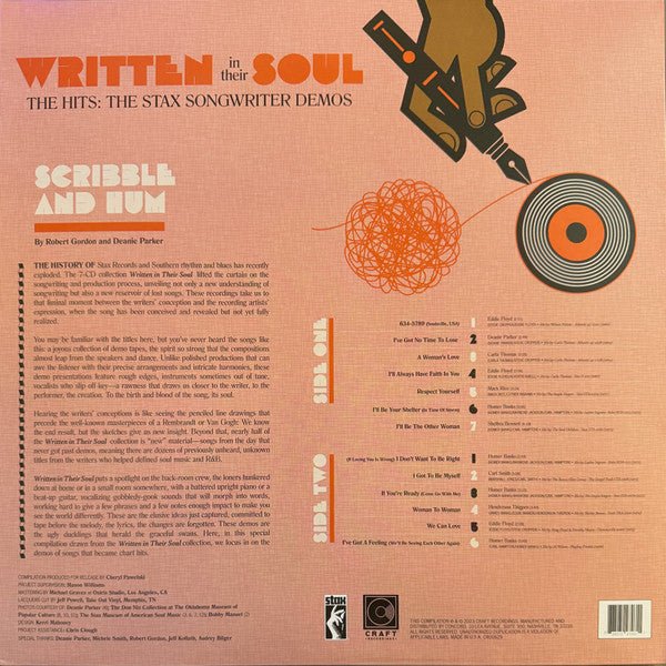 LP V/A ‎– Written In Their Soul (The Hits: The Stax Songwriter Demos) Nuevo precintado - DISCOS NAKASHA