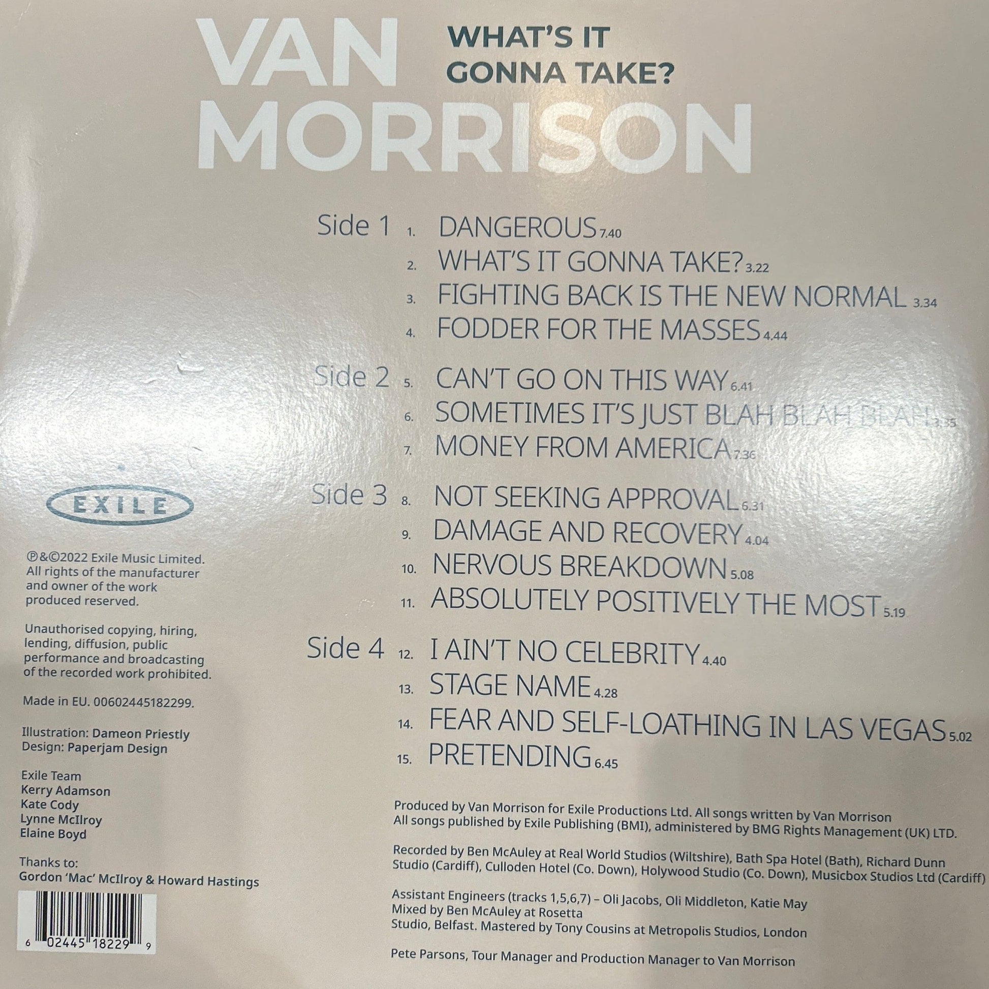LP Van Morrison ‎– What's It Gonna Take? 2ª Mano - DISCOS NAKASHA