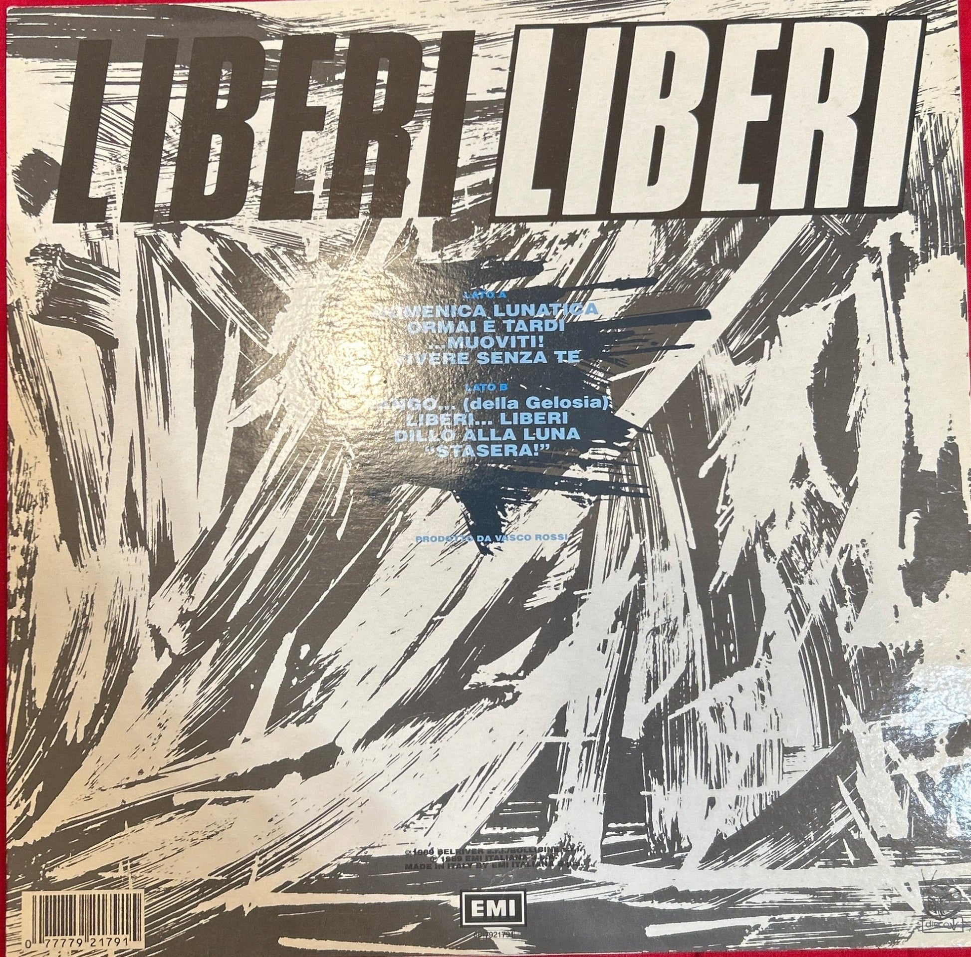 LP Vasco Rossi – Liberi Liberi Ed. Italiana 2ª Mano - DISCOS NAKASHA