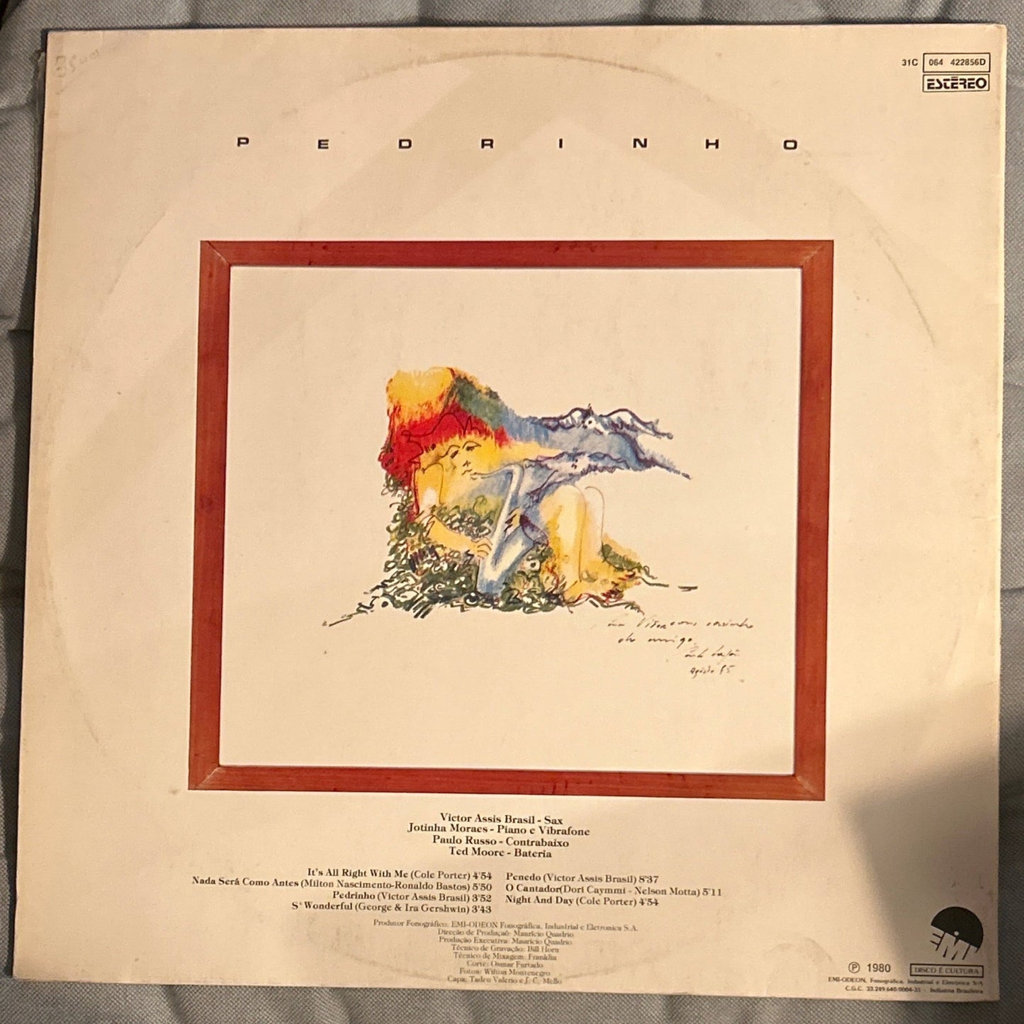 LP Victor Assis Brasil Quarteto ‎– Pedrinho 2ª mano - DISCOS NAKASHA