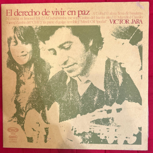 LP Victor Jara ‎– El Derecho De Vivir En Paz 2ª Mano - DISCOS NAKASHA