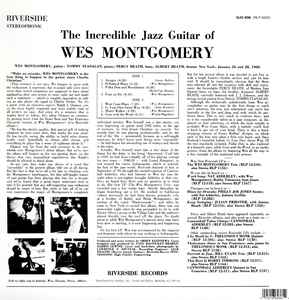 LP Wes Montgomery ‎– The Incredible Jazz Guitar Of Wes Montgomery Nuevo precintado - DISCOS NAKASHA
