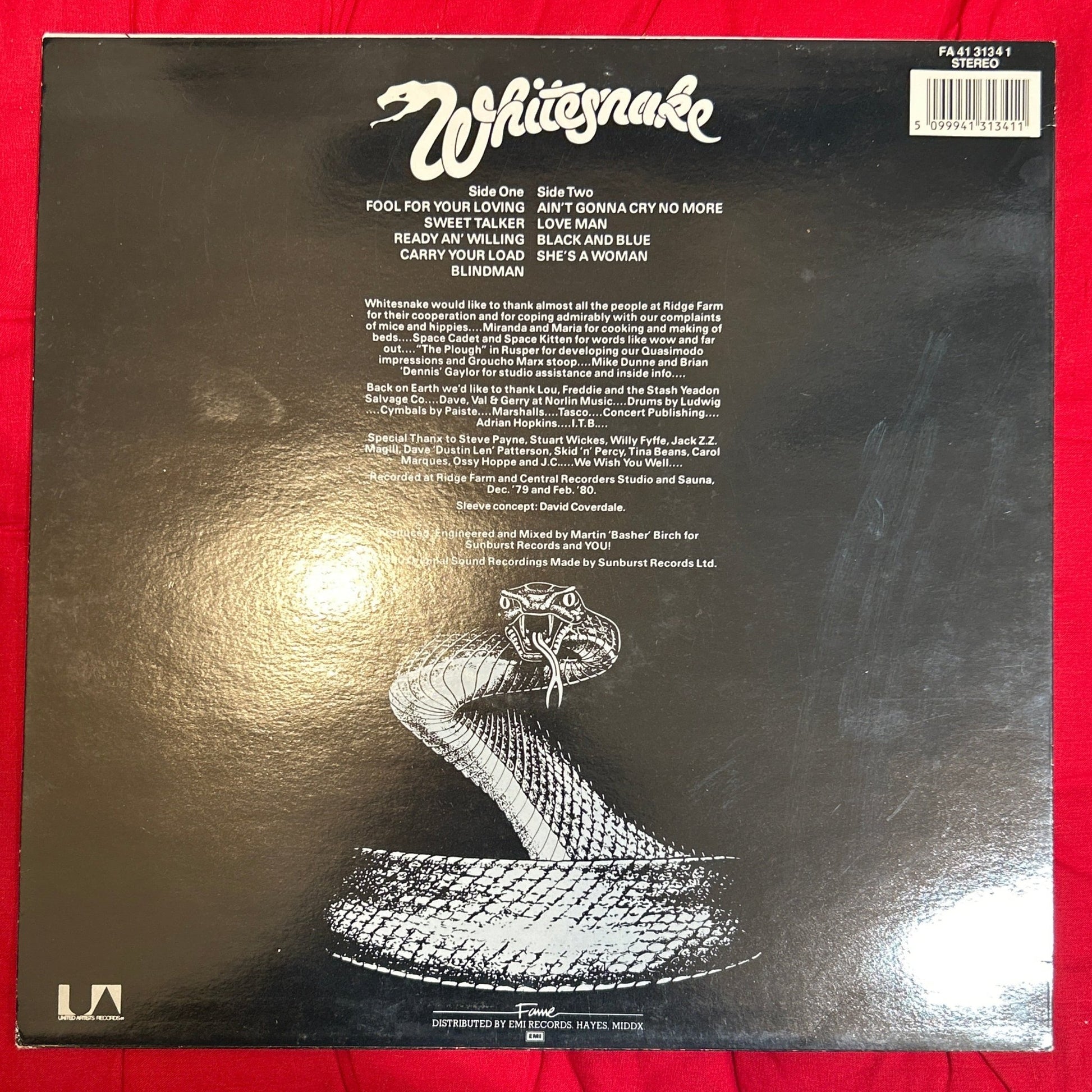 LP Whitesnake ‎– Ready An' Willing 2ª mano - DISCOS NAKASHA
