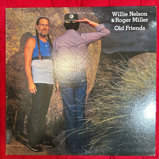 LP Willie Nelson & Roger Miller ‎– Old Friends Ed. USA 2ª Mano - DISCOS NAKASHA