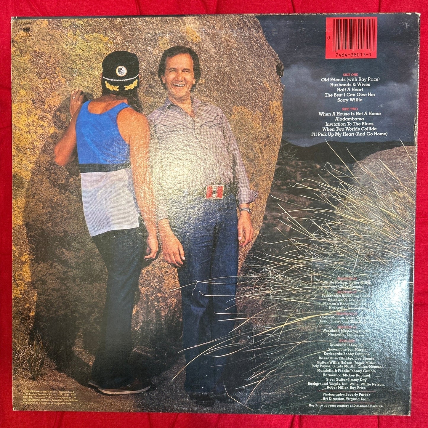 LP Willie Nelson & Roger Miller ‎– Old Friends Ed. USA 2ª Mano - DISCOS NAKASHA