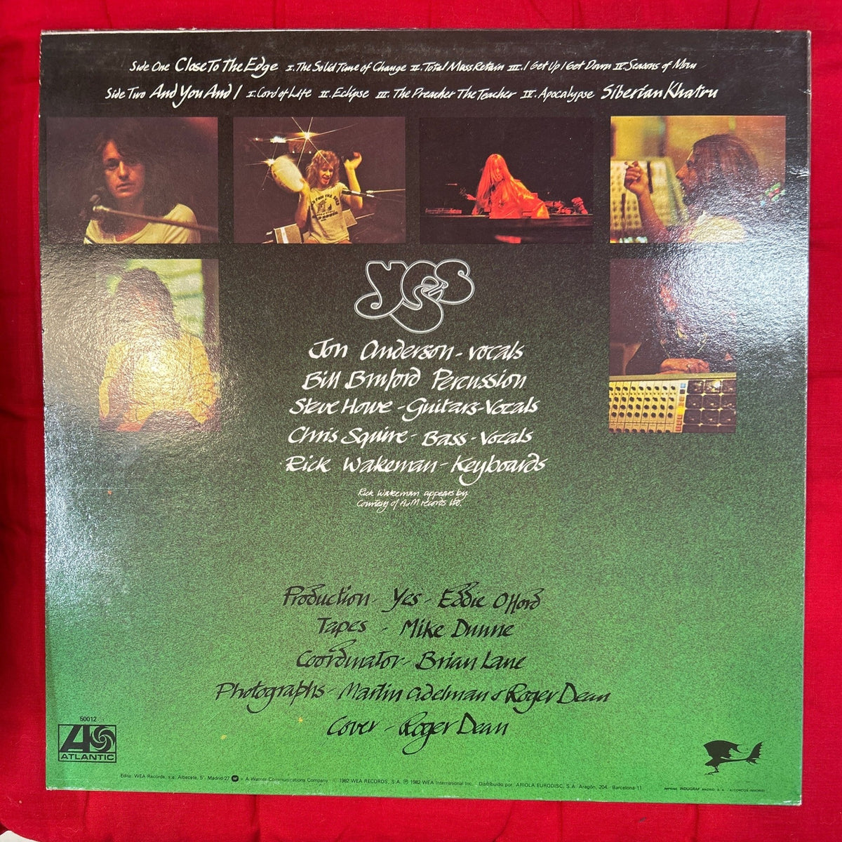LP Yes ‎– Close To The Edge 2ª Mano - DISCOS NAKASHA