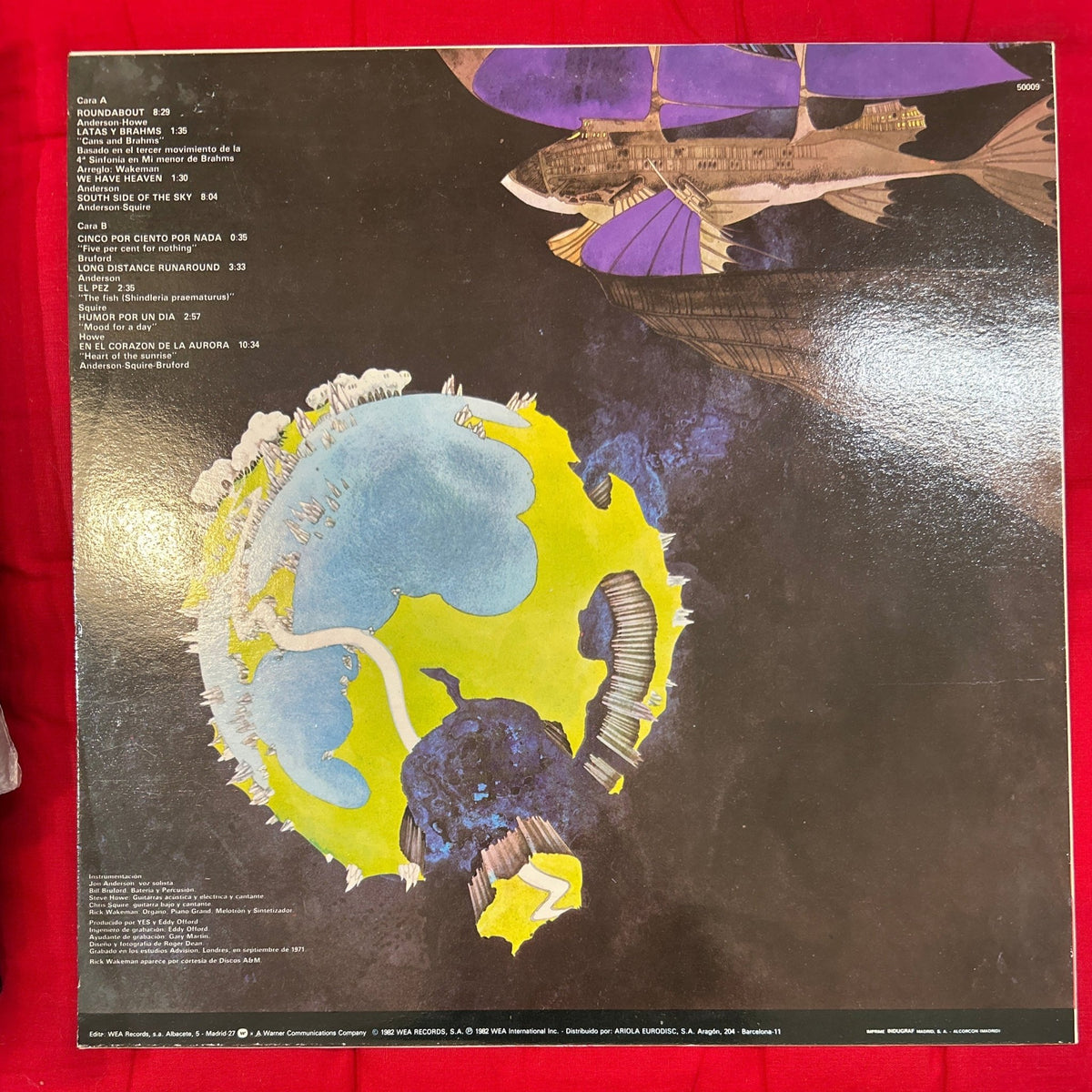 LP Yes ‎– Fragile 2ª Mano - DISCOS NAKASHA