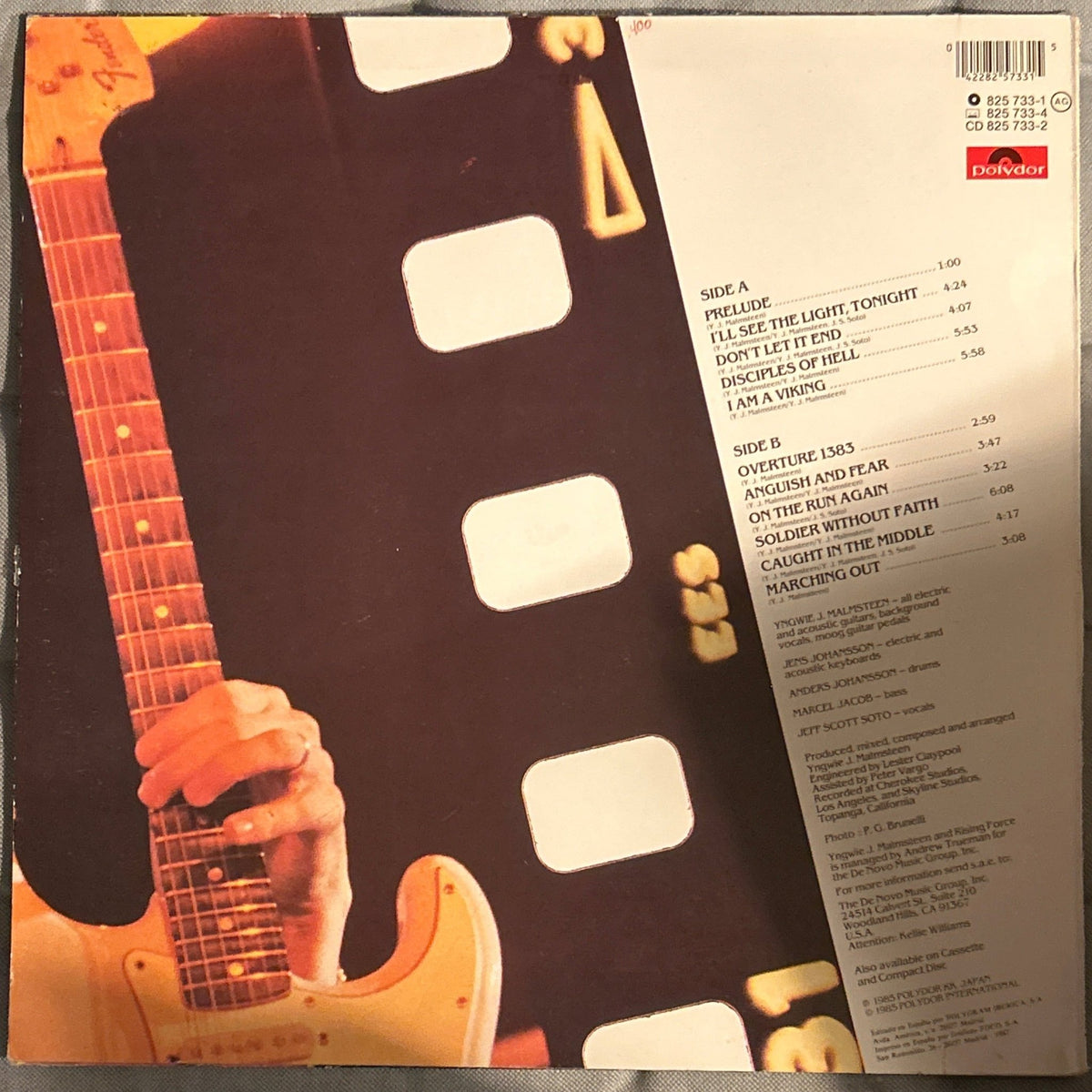 LP Yngwie J. Malmsteen's Rising Force ‎– Marching Out 2ª Mano - DISCOS NAKASHA