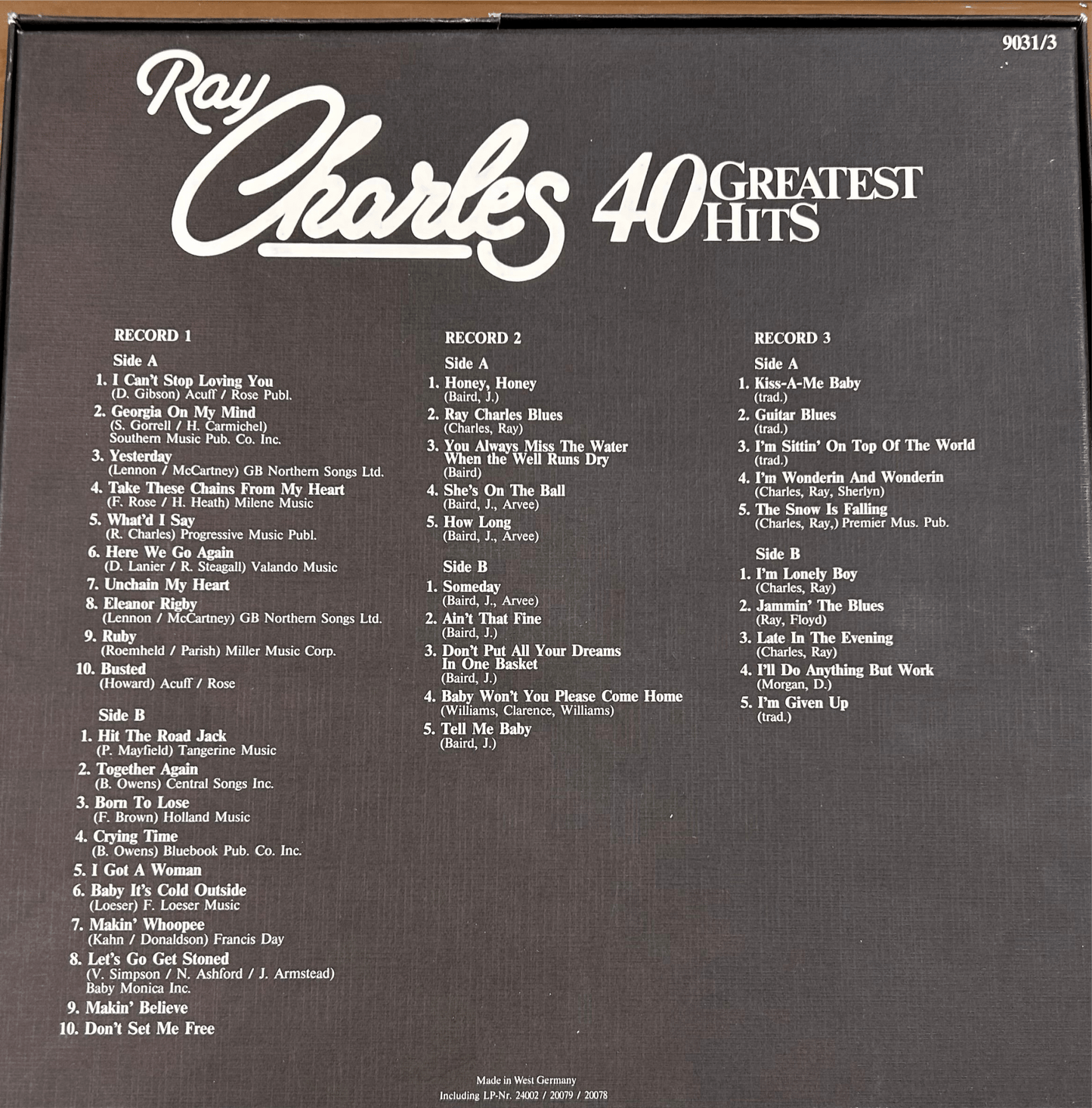 LPBOX Ray Charles ‎– 40 Greatest Hits Nuevo precintado - DISCOS NAKASHA