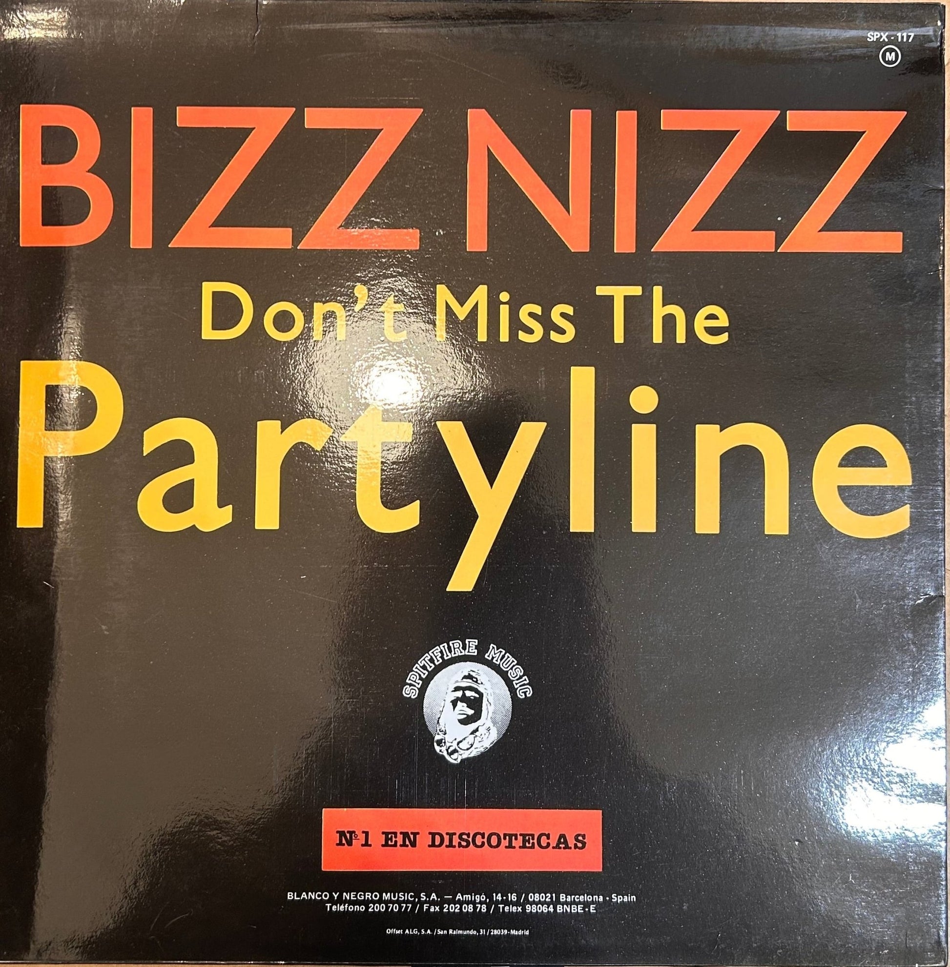 MAXISINGLE Bizz Nizz ‎– Don't Miss The Partyline 2ª Mano (Producto exclusivo recogida en tienda) - DISCOS NAKASHA