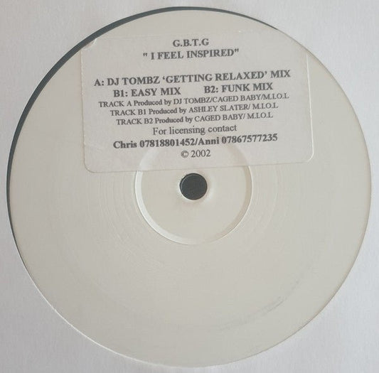 MAXISINGLE G.B.T.G ‎– I Feel Inspired 2ª Mano - DISCOS NAKASHA