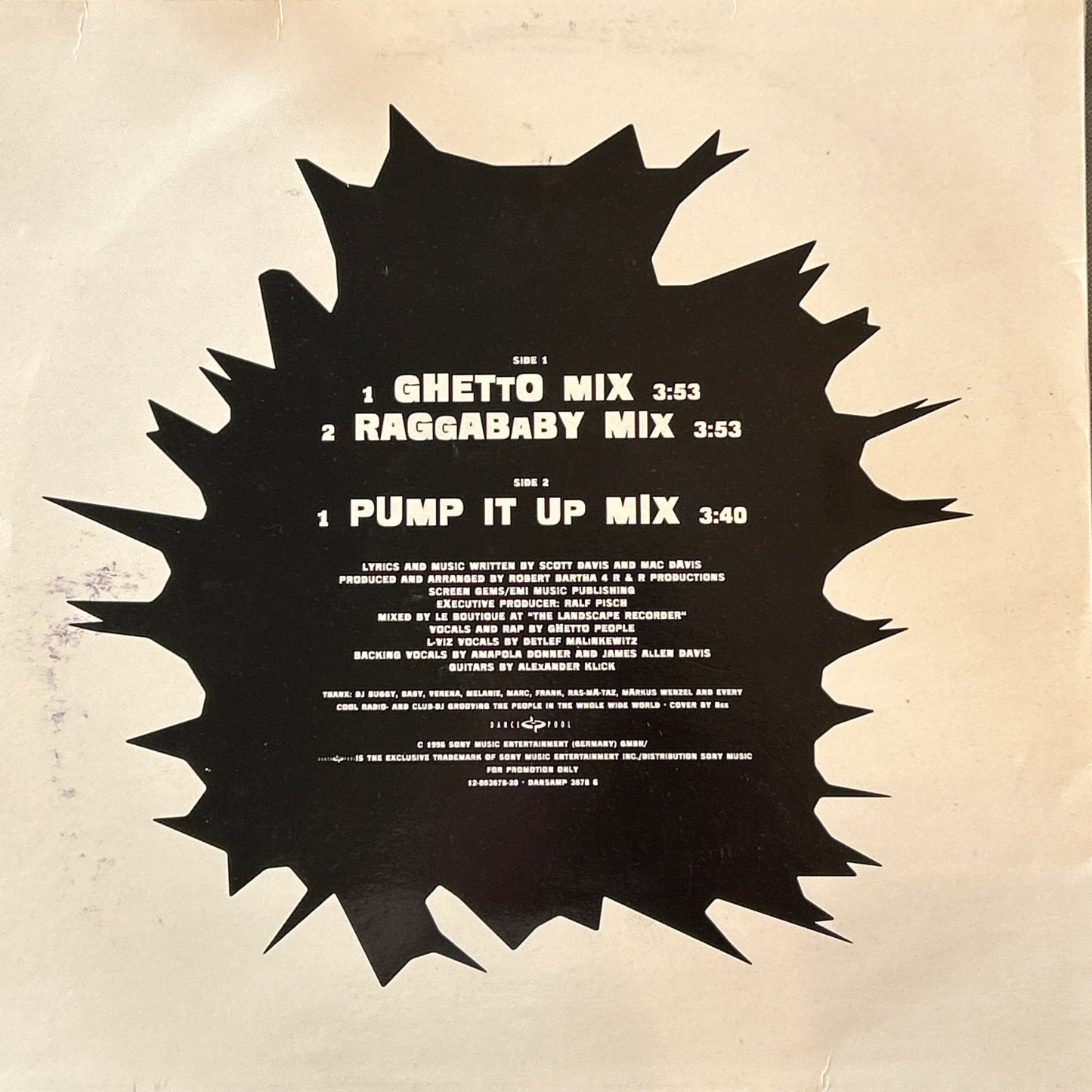 MAXISINGLE Ghetto People Feat. L - Viz ‎– In The Ghetto 2ª Mano (Producto exclusivo recogida en tienda) - DISCOS NAKASHA