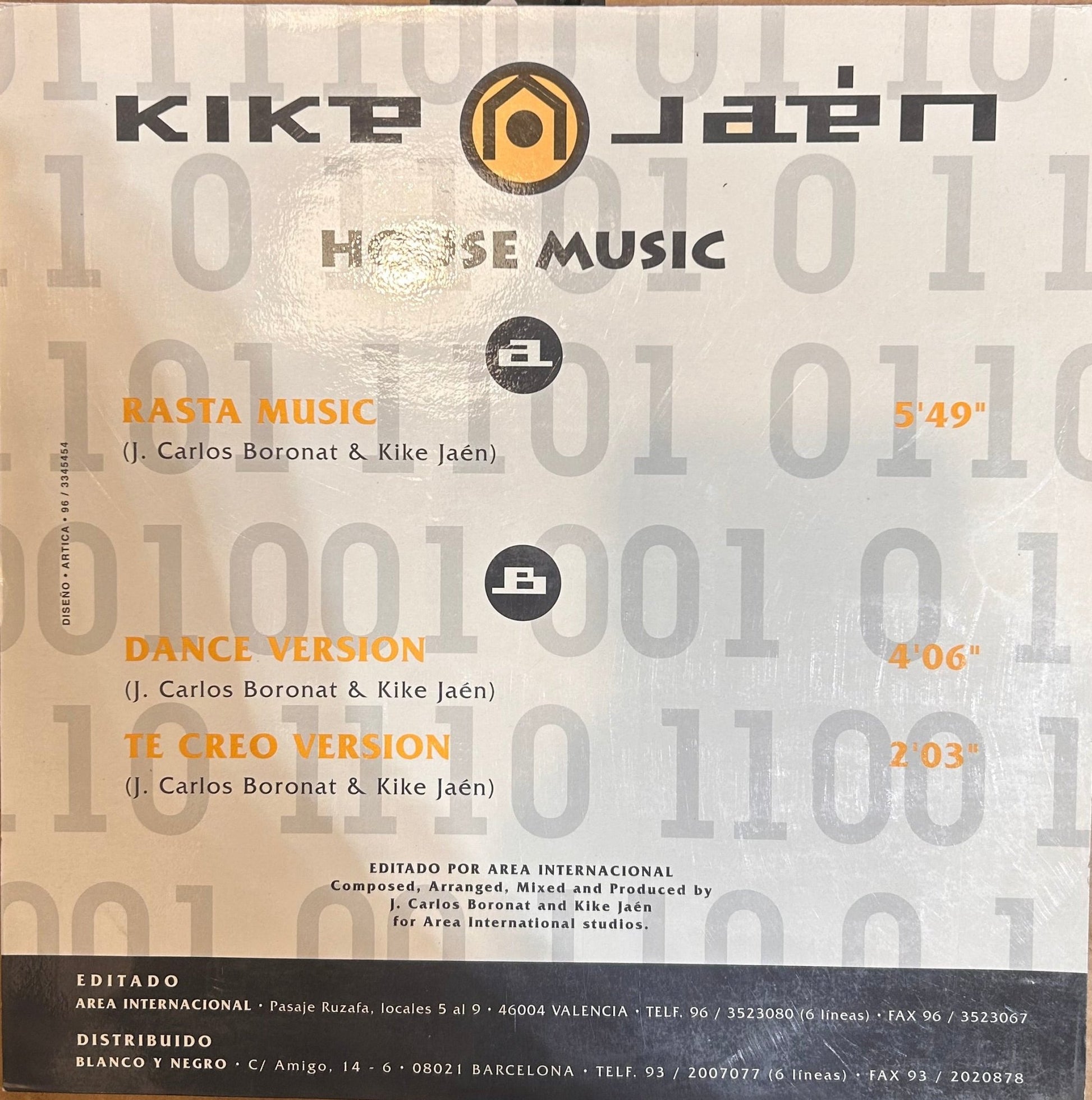 MAXISINGLE Kike Jaen ‎– House Music 2ª Mano - DISCOS NAKASHA