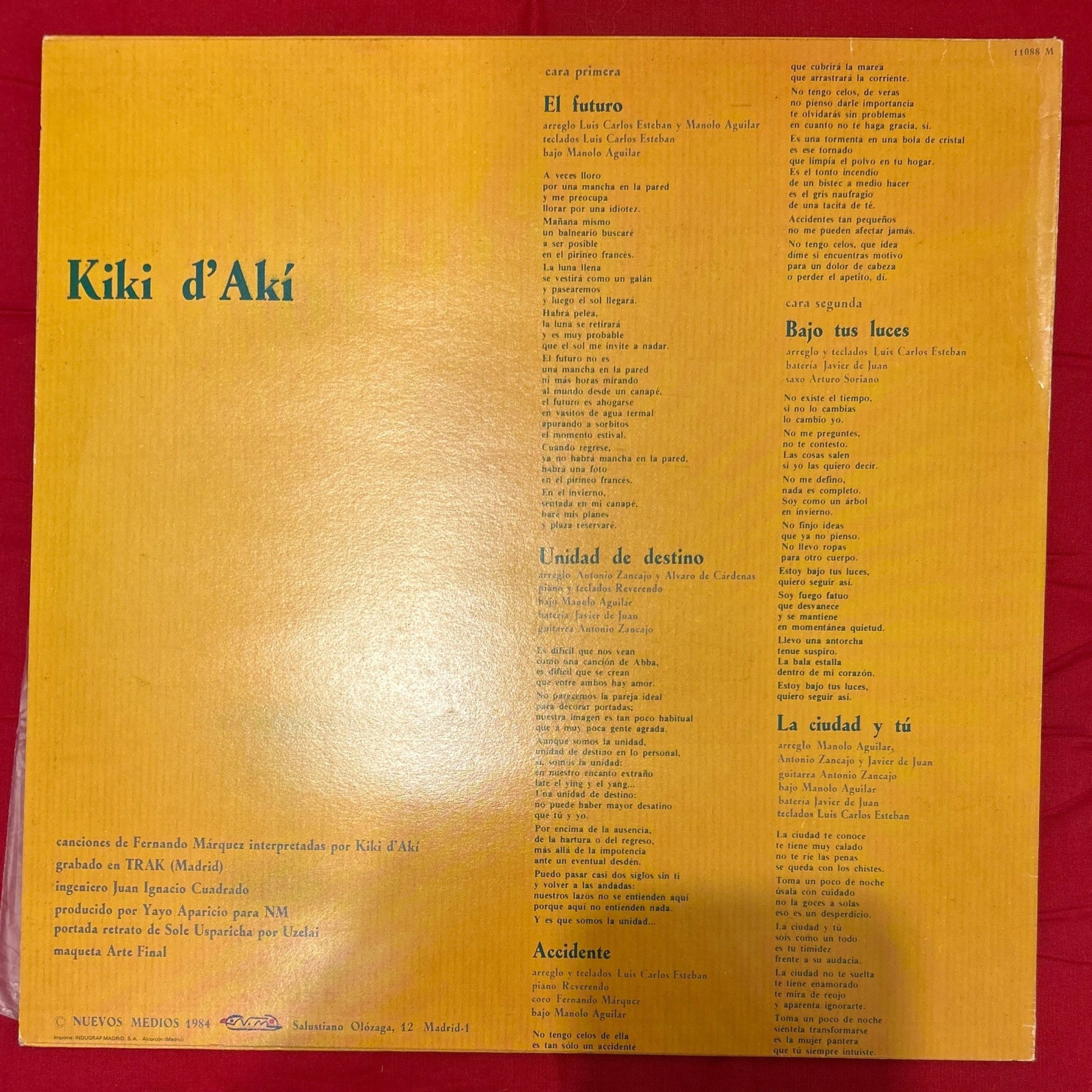 MAXISINGLE Kiki D'Akí – Kiki D'Akí 2ª Mano - DISCOS NAKASHA