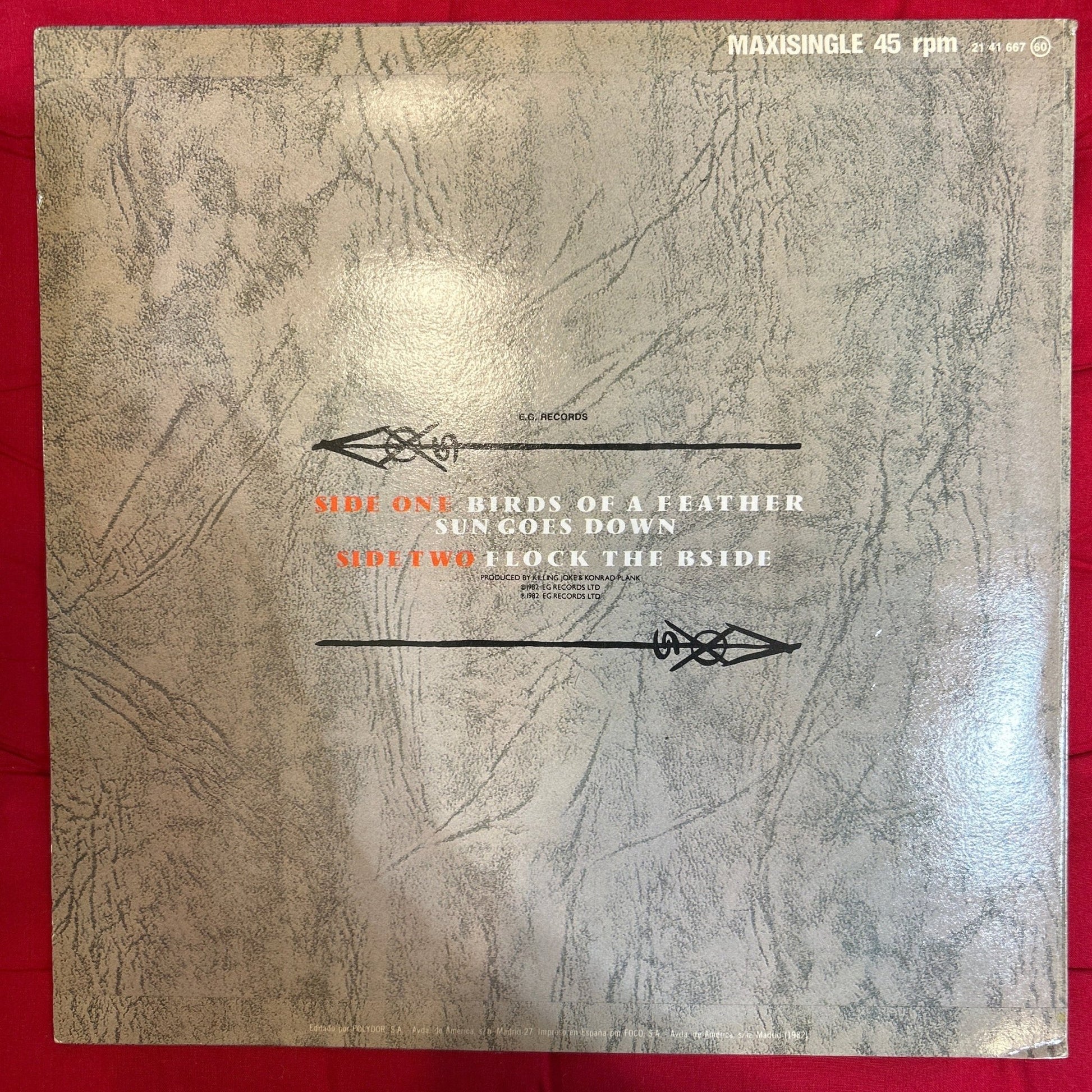 MAXISINGLE Killing Joke ‎– Birds Of A Feather = Pajaros Del Mismo Plumaje 2ª Mano - DISCOS NAKASHA