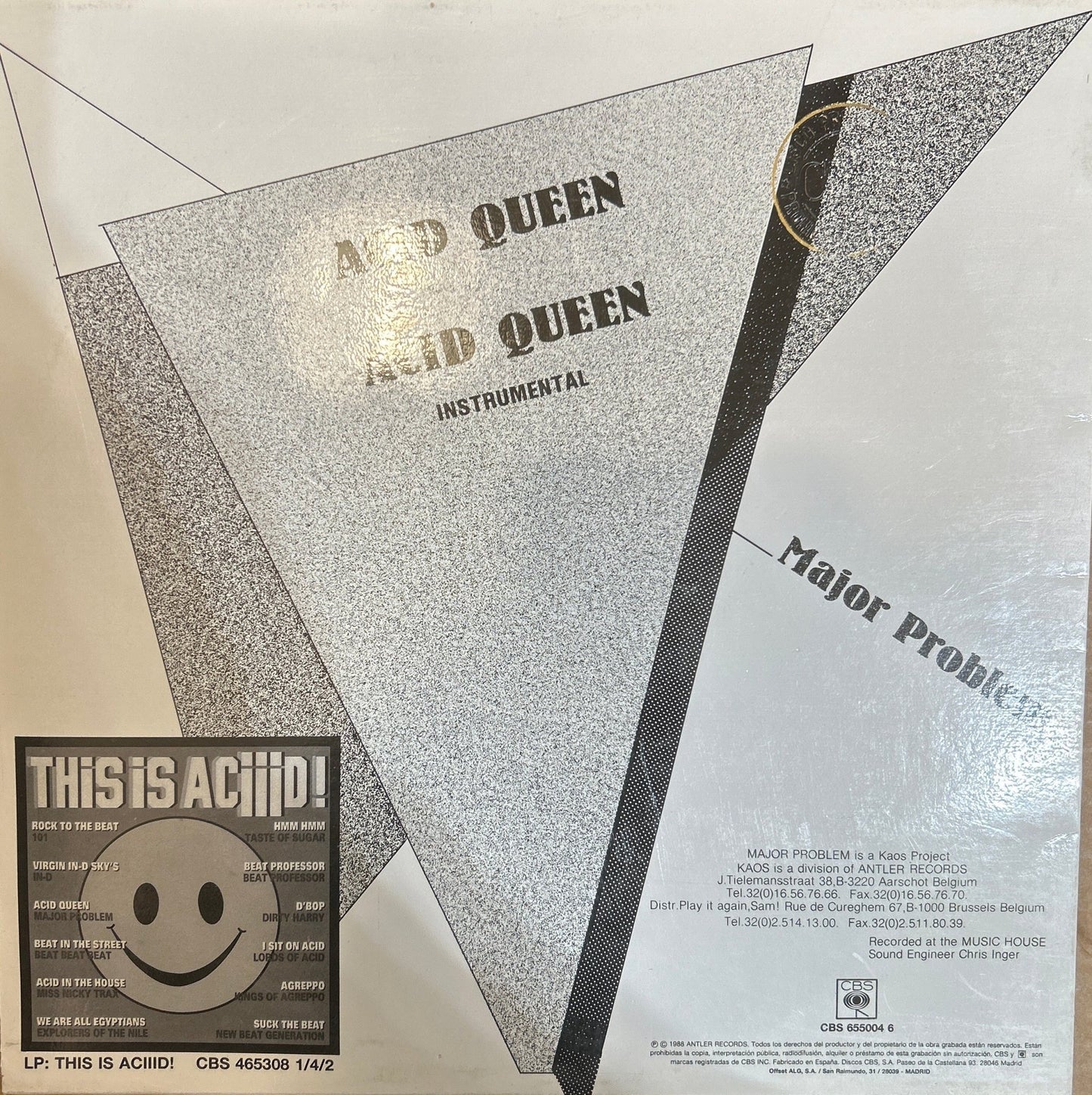MAXISINGLE Major Problem ‎– Acid Queen 2ª Mano - DISCOS NAKASHA
