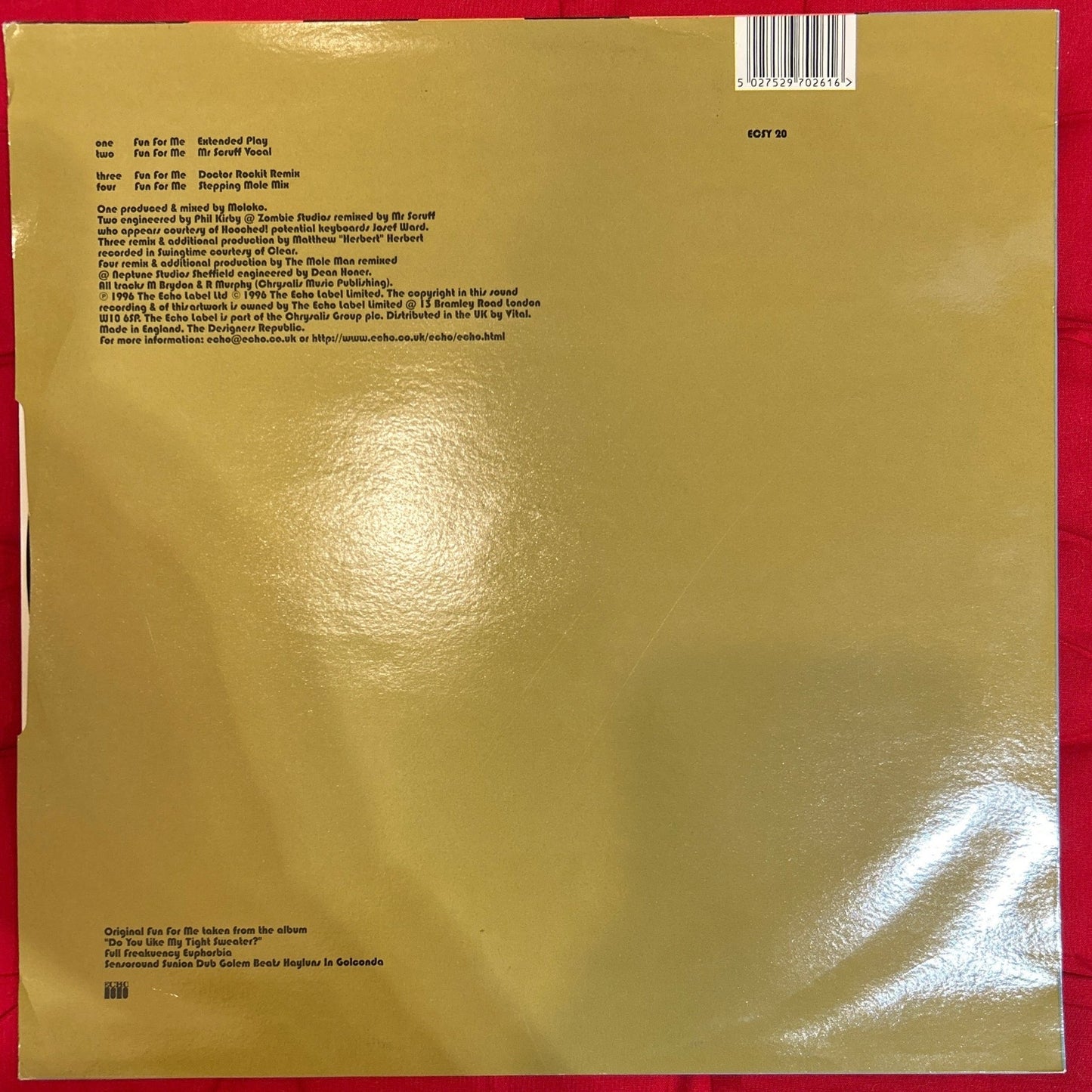 MAXISINGLE Moloko ‎– Fun For Me 2ª Mano - DISCOS NAKASHA
