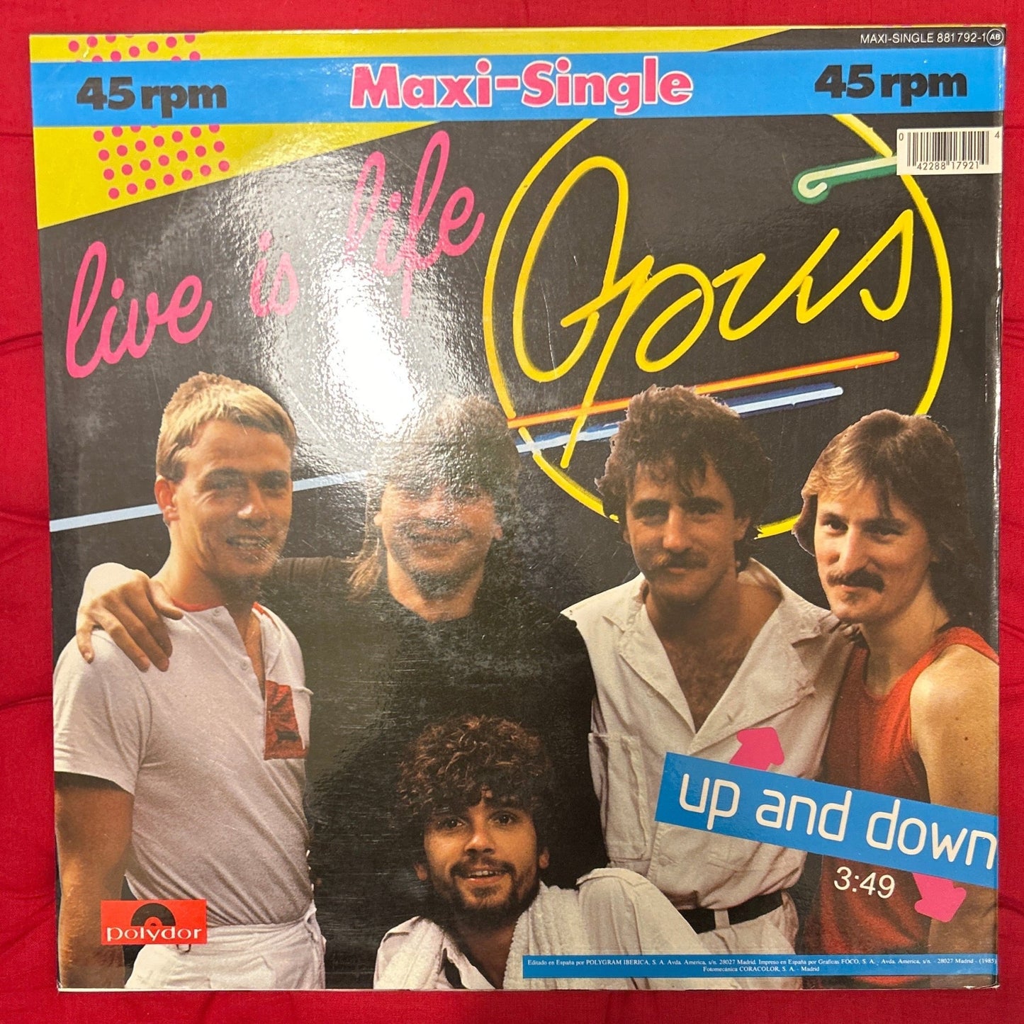 MAXISINGLE Opus ‎– Live Is Life 2ª Mano (Producto exclusivo recogida en tienda) - DISCOS NAKASHA