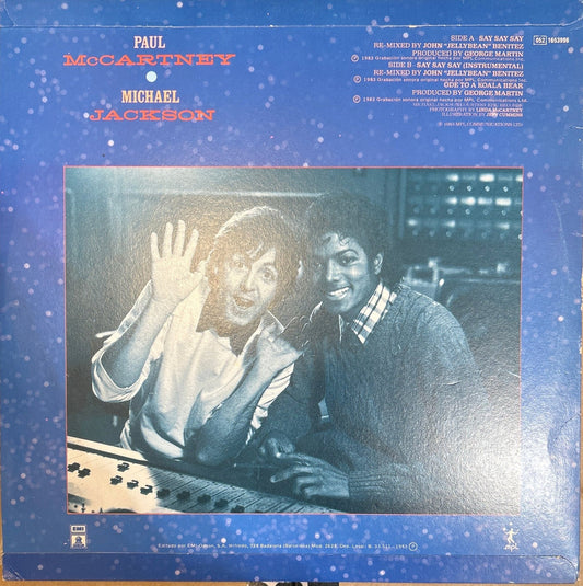 MAXISINGLE Paul McCartney & Michael Jackson ‎– Say Say Say 2ª Mano - DISCOS NAKASHA