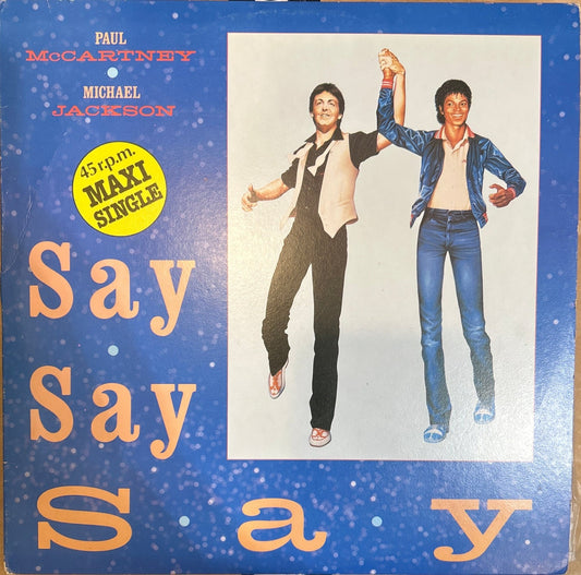 MAXISINGLE Paul McCartney & Michael Jackson ‎– Say Say Say 2ª Mano - DISCOS NAKASHA