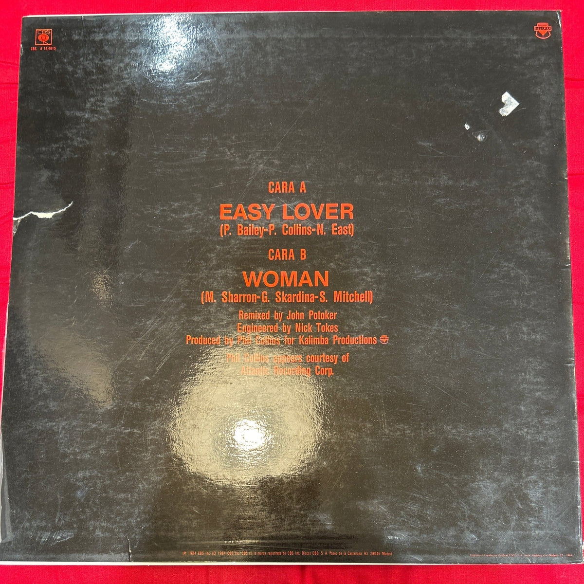 MAXISINGLE Philip Bailey Duet With Phil Collins ‎– Easy Lover 2ª Mano - DISCOS NAKASHA