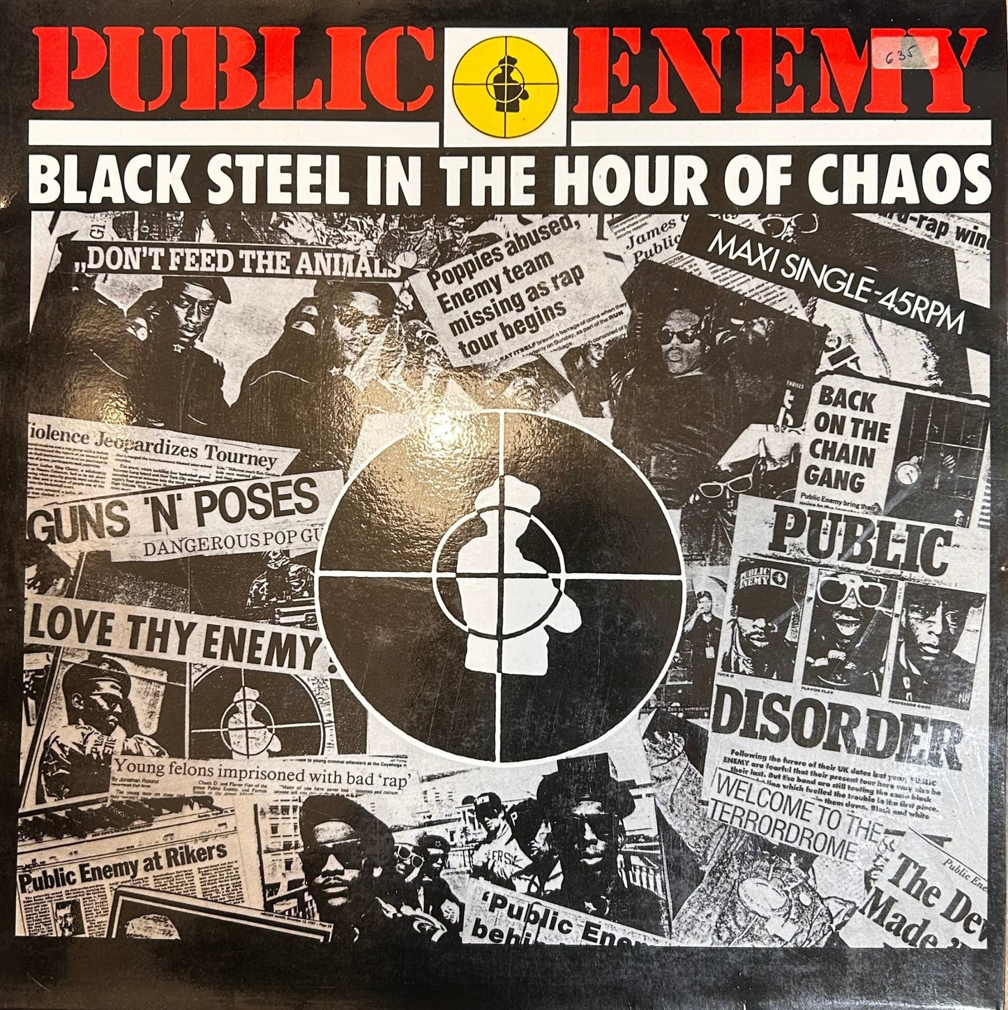 MAXISINGLE Public Enemy ‎– Black Steel In The Hour Of Chaos 2ª Mano - DISCOS NAKASHA