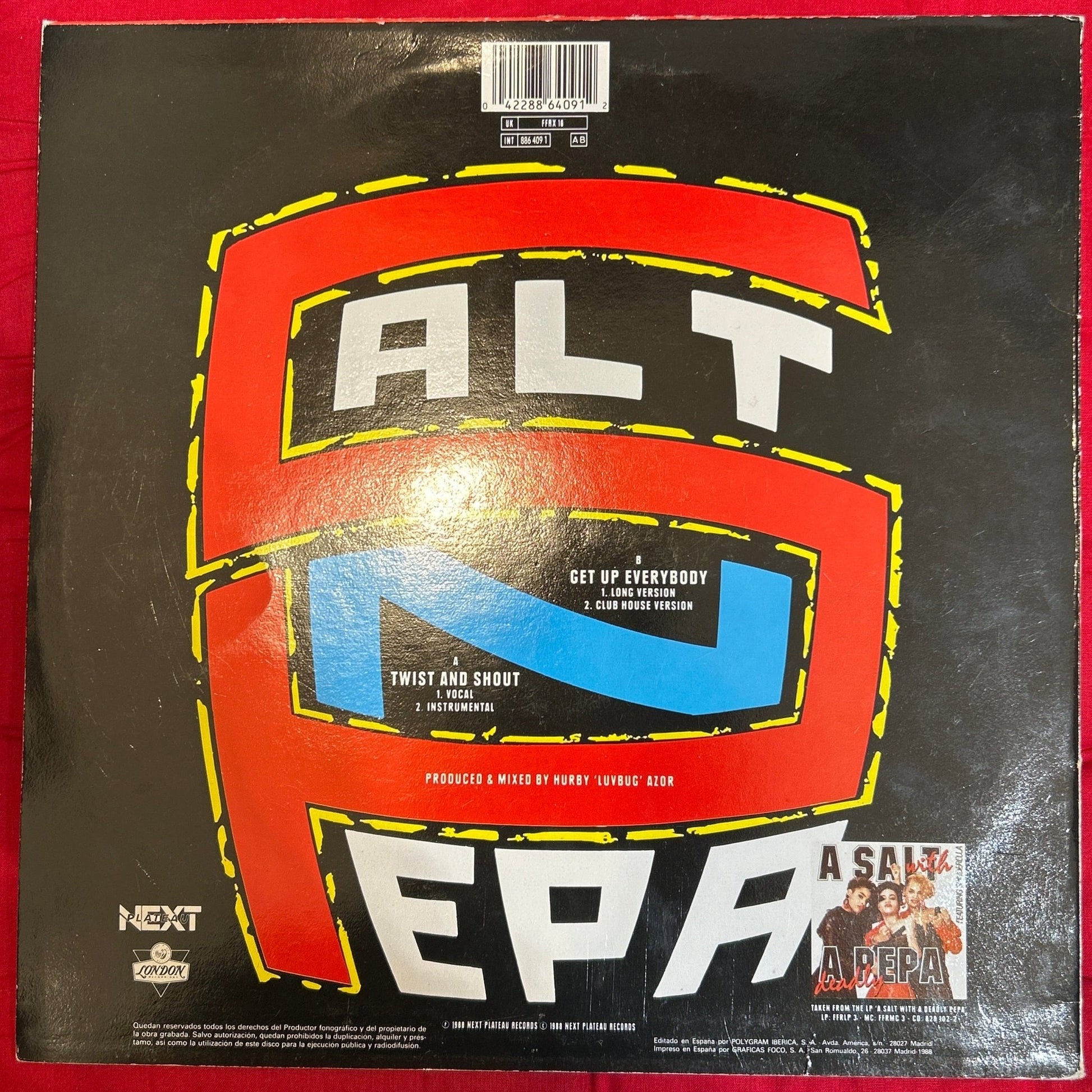 MAXISINGLE Salt-N-Pepa ‎– Get Up Everybody / Twist And Shout 2ª Mano (Producto exclusivo recogida en tienda) - DISCOS NAKASHA