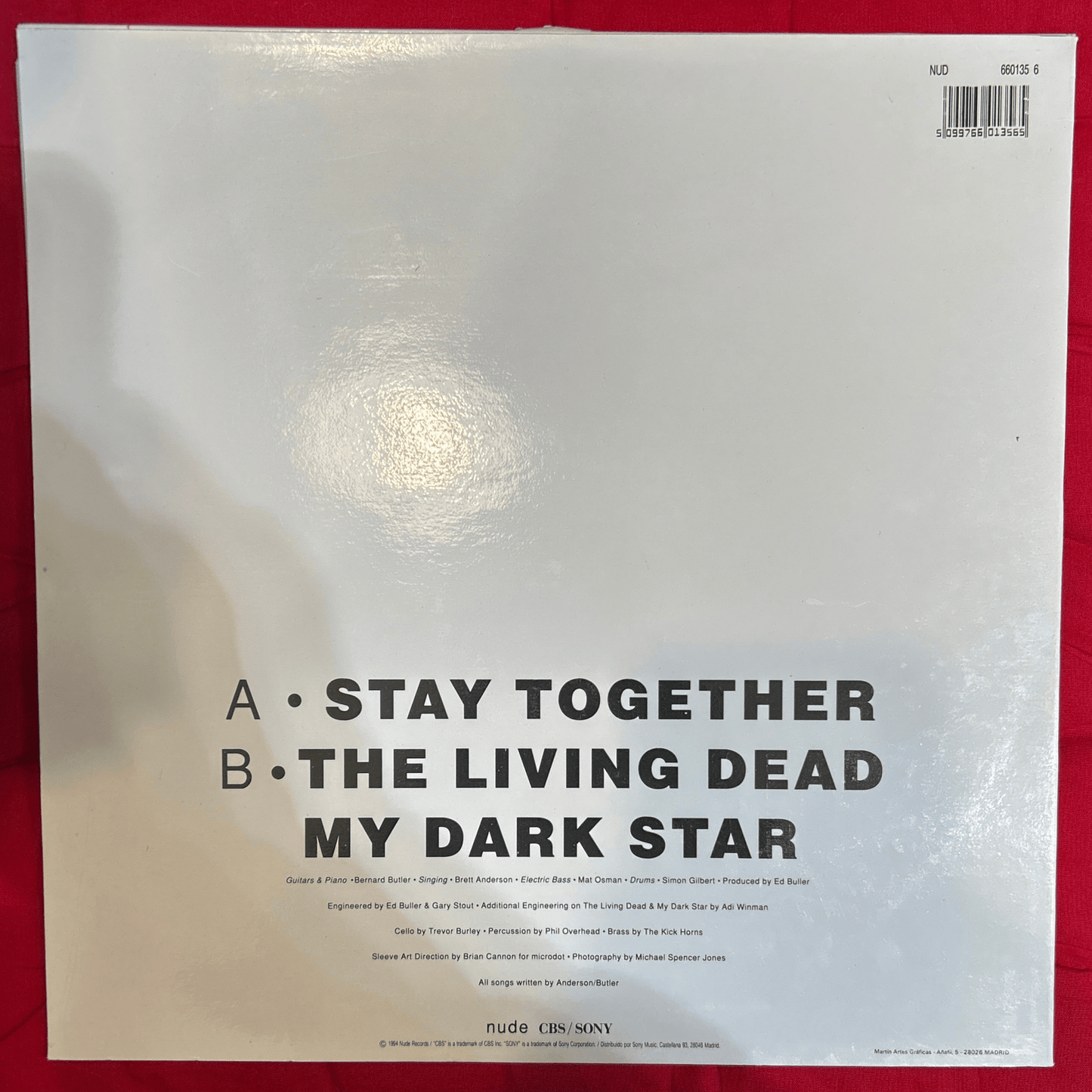 MAXISINGLE Suede ‎– Stay Together 2ª Mano - DISCOS NAKASHA