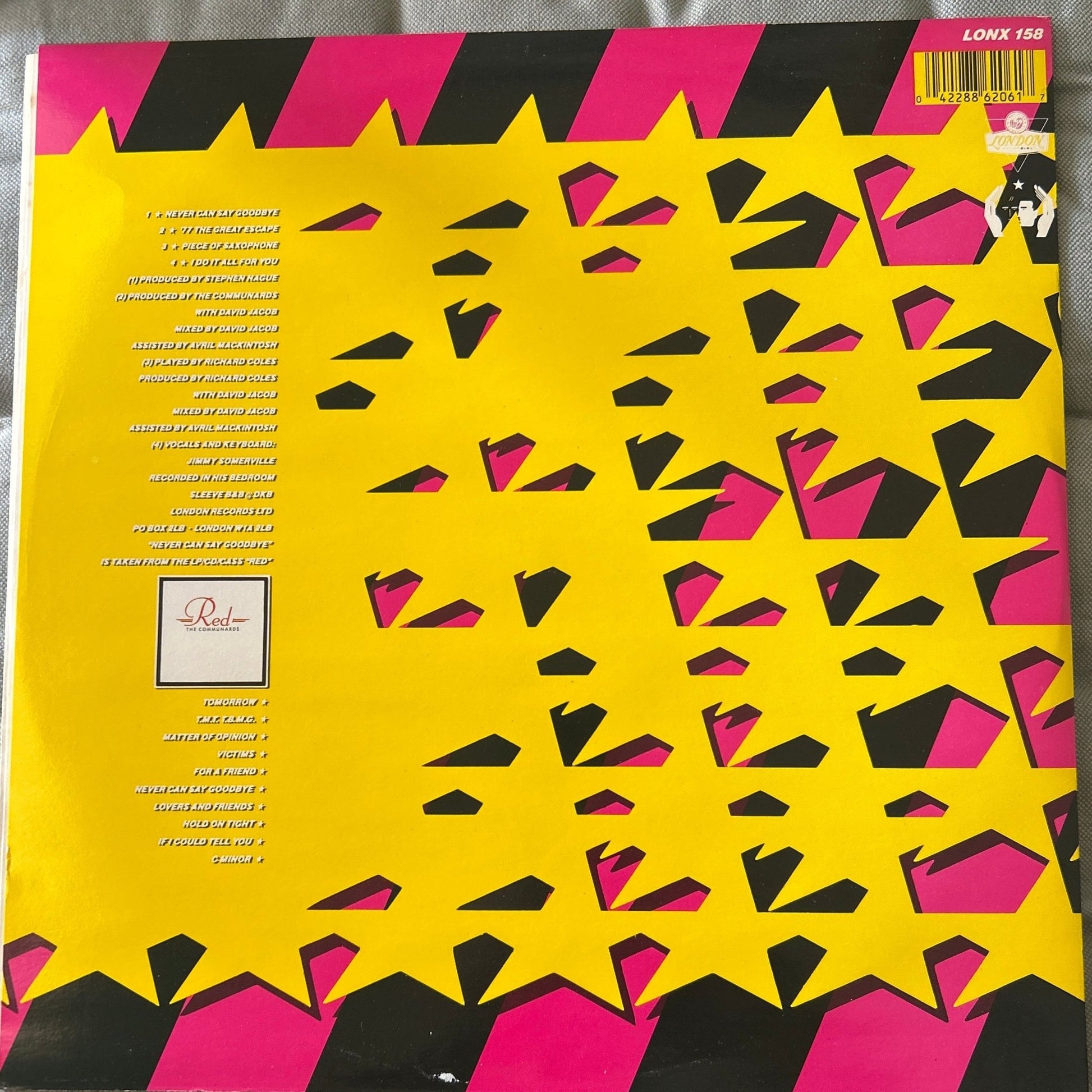 MAXISINGLE The Communards ‎– Never Can Say Goodbye 2ª Mano - DISCOS NAKASHA