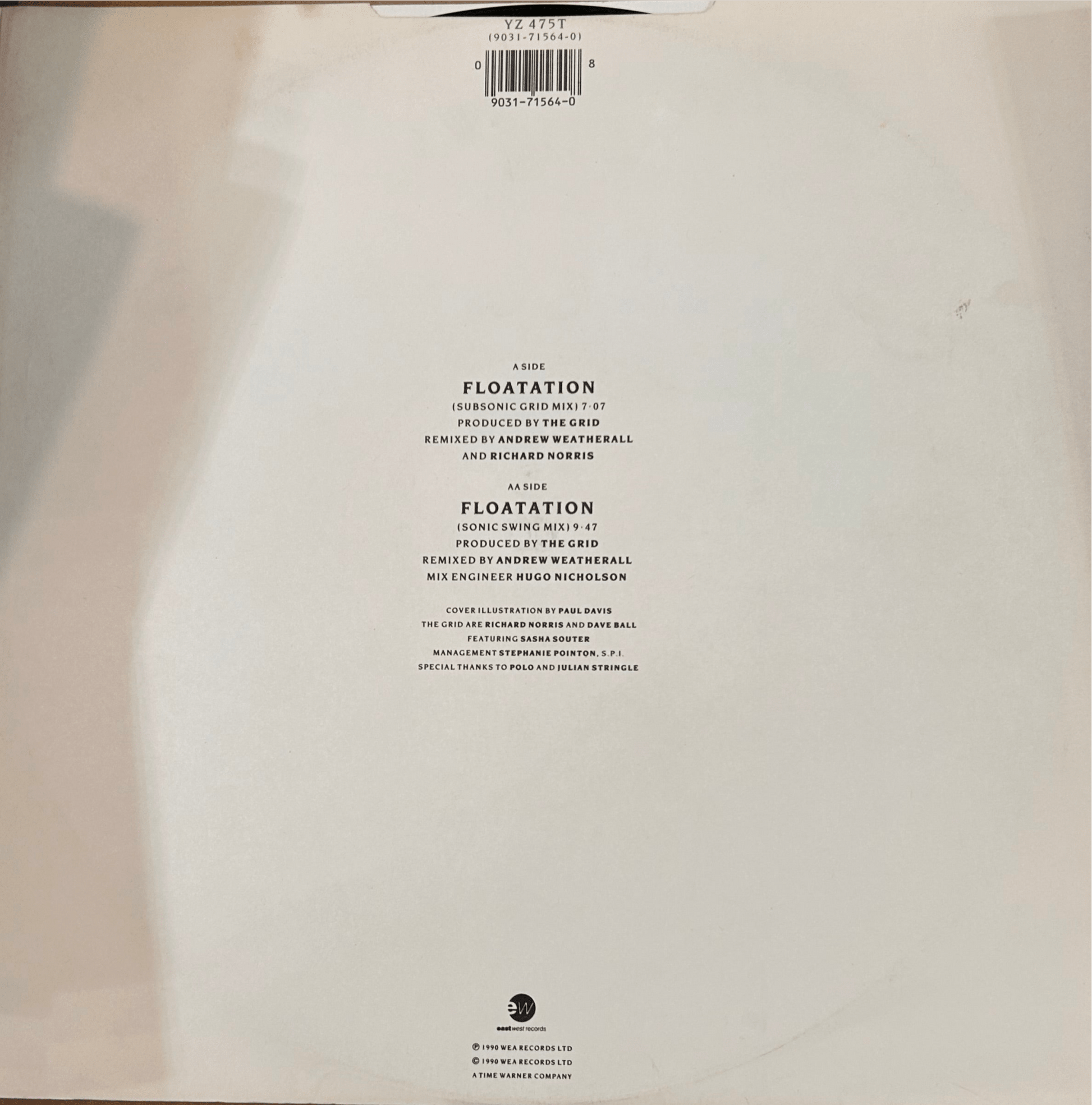 MAXISINGLE The Grid – Floatation 2ª Mano - DISCOS NAKASHA