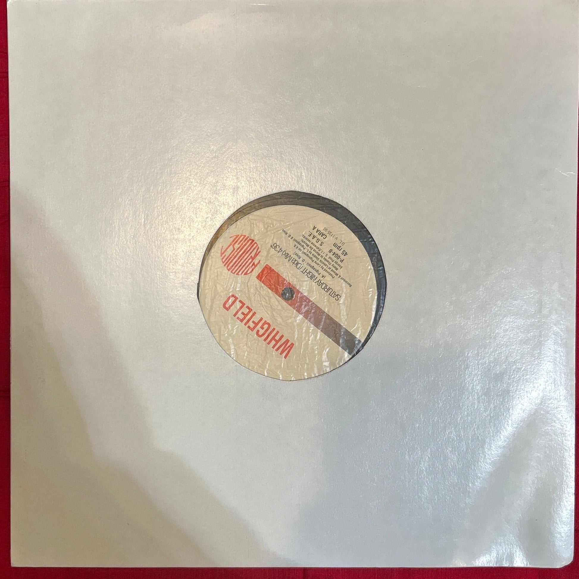 MAXISINGLE Whigfield ‎– Saturday Night 2ª Mano - DISCOS NAKASHA