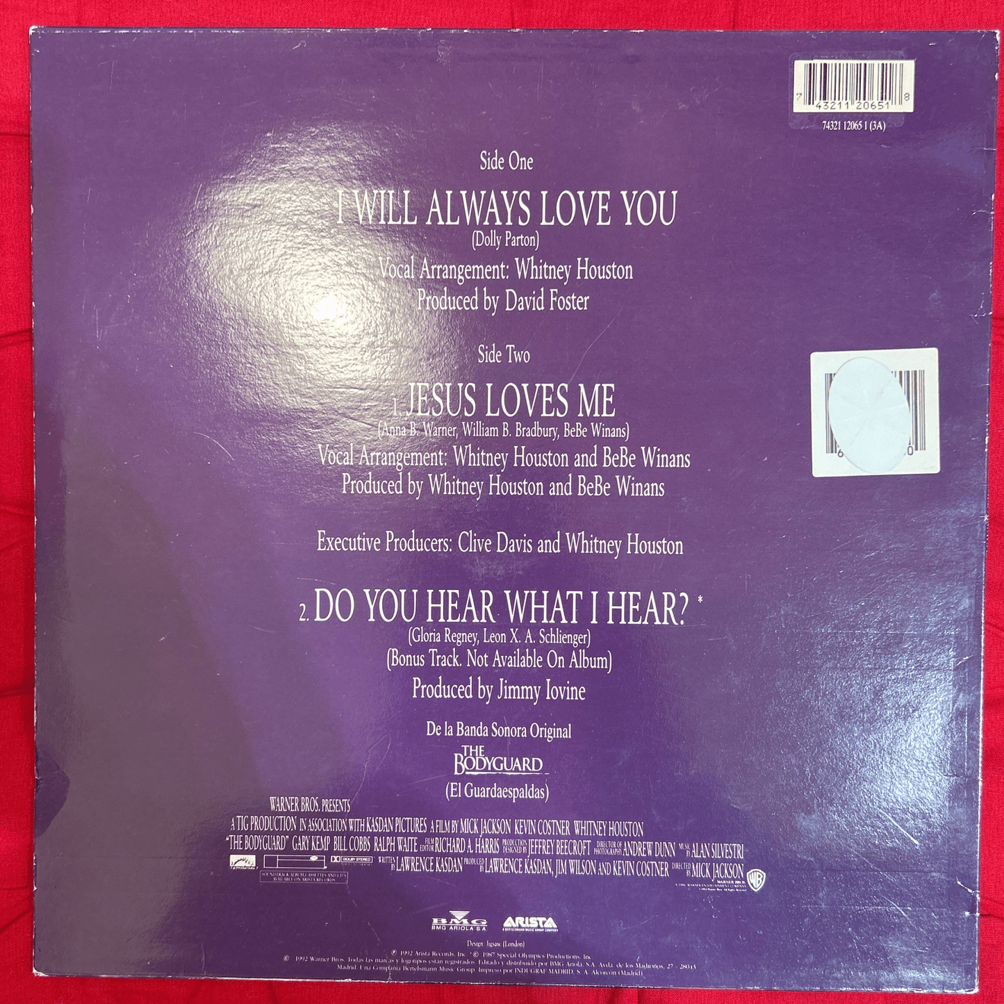 MAXISINGLE Whitney Houston ‎– I Will Always Love You 2ª Mano - DISCOS NAKASHA