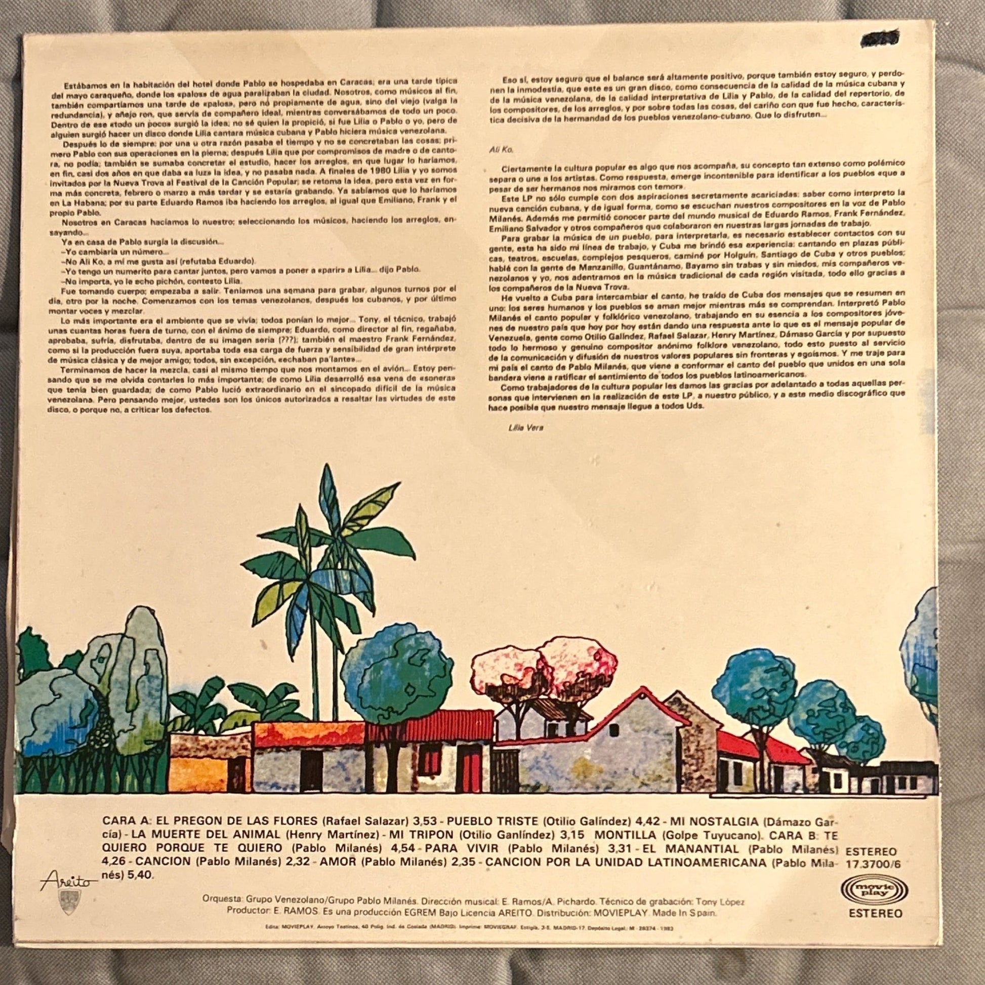 Pablo Milanés Y Lilia Vera ‎– El Pregón De Las Flores - DISCOS NAKASHA