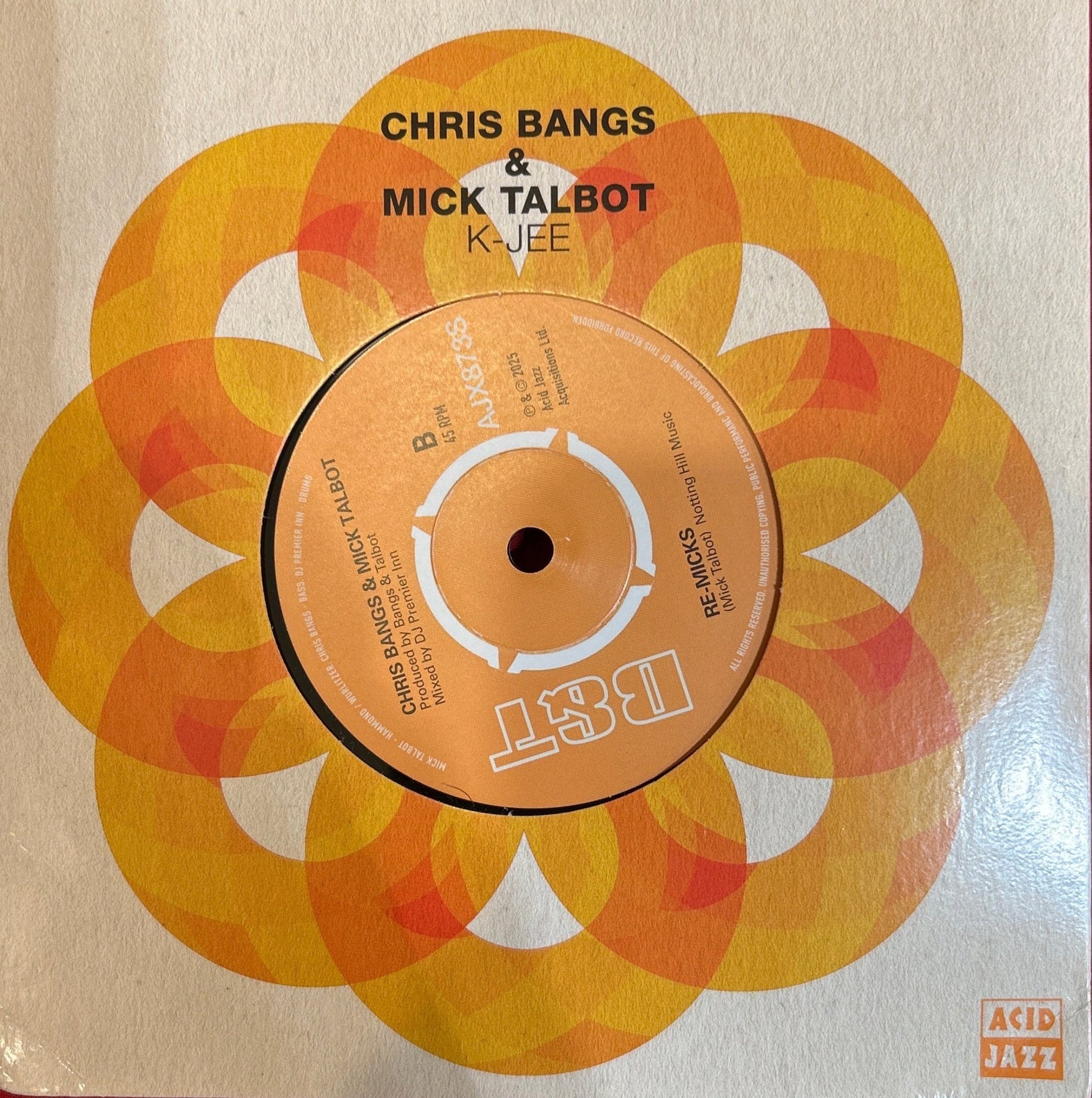 SINGLE Chris Bangs & Mick Talbot ‎– K - Jee 2ª Mano - DISCOS NAKASHA
