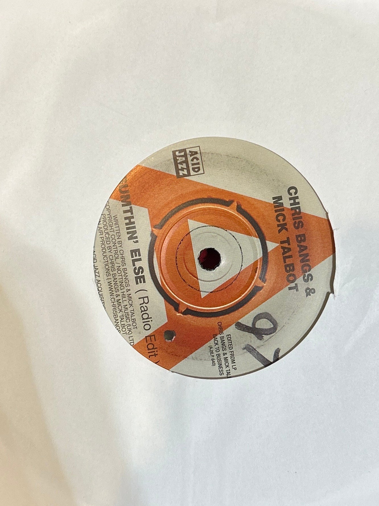 SINGLE Chris Bangs & Mick Talbot – Sumthin' Else 2ª Mano - DISCOS NAKASHA