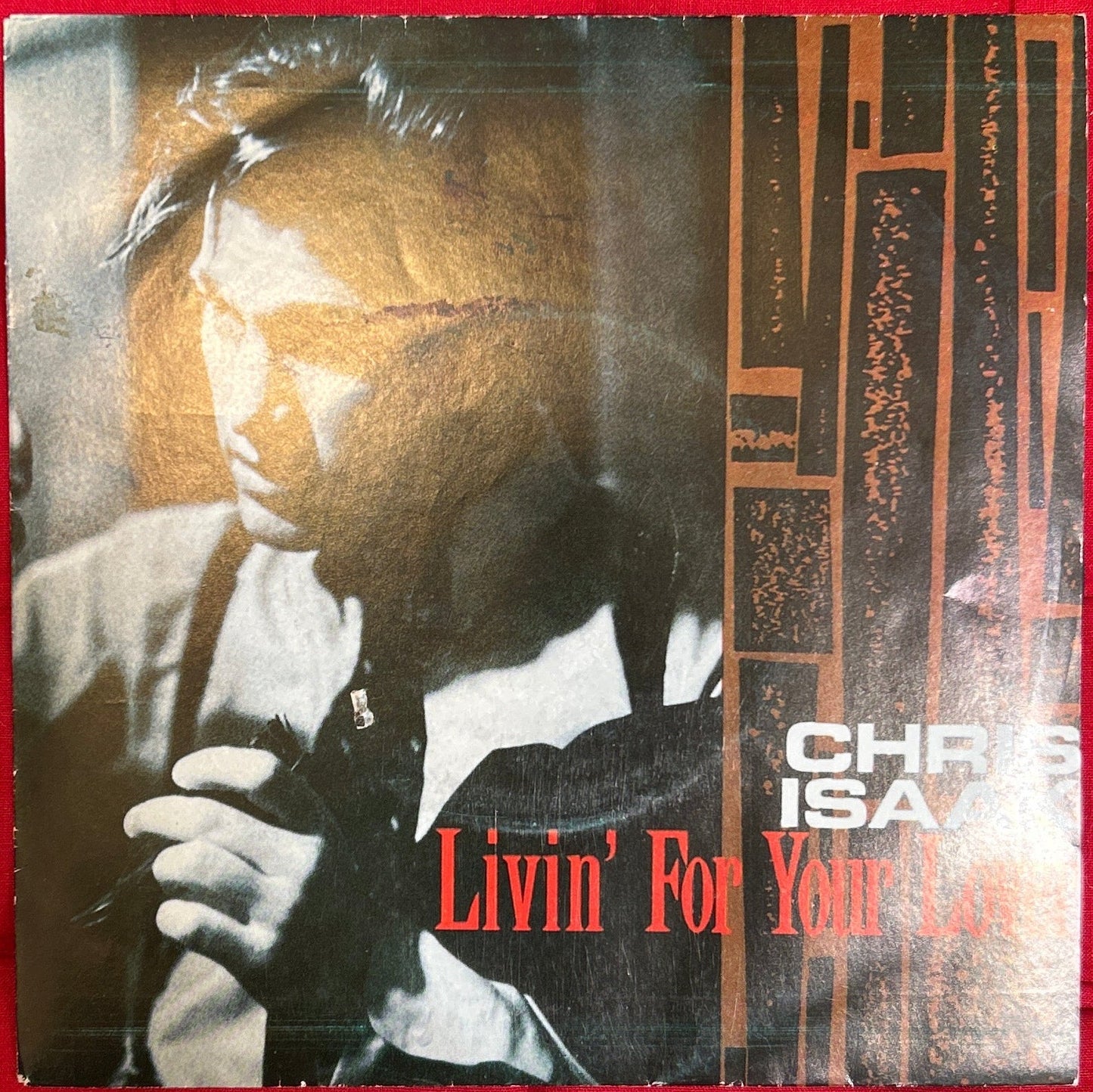 Single Chris Isaak ‎– Livin' For Your Lover 2ª Mano - DISCOS NAKASHA