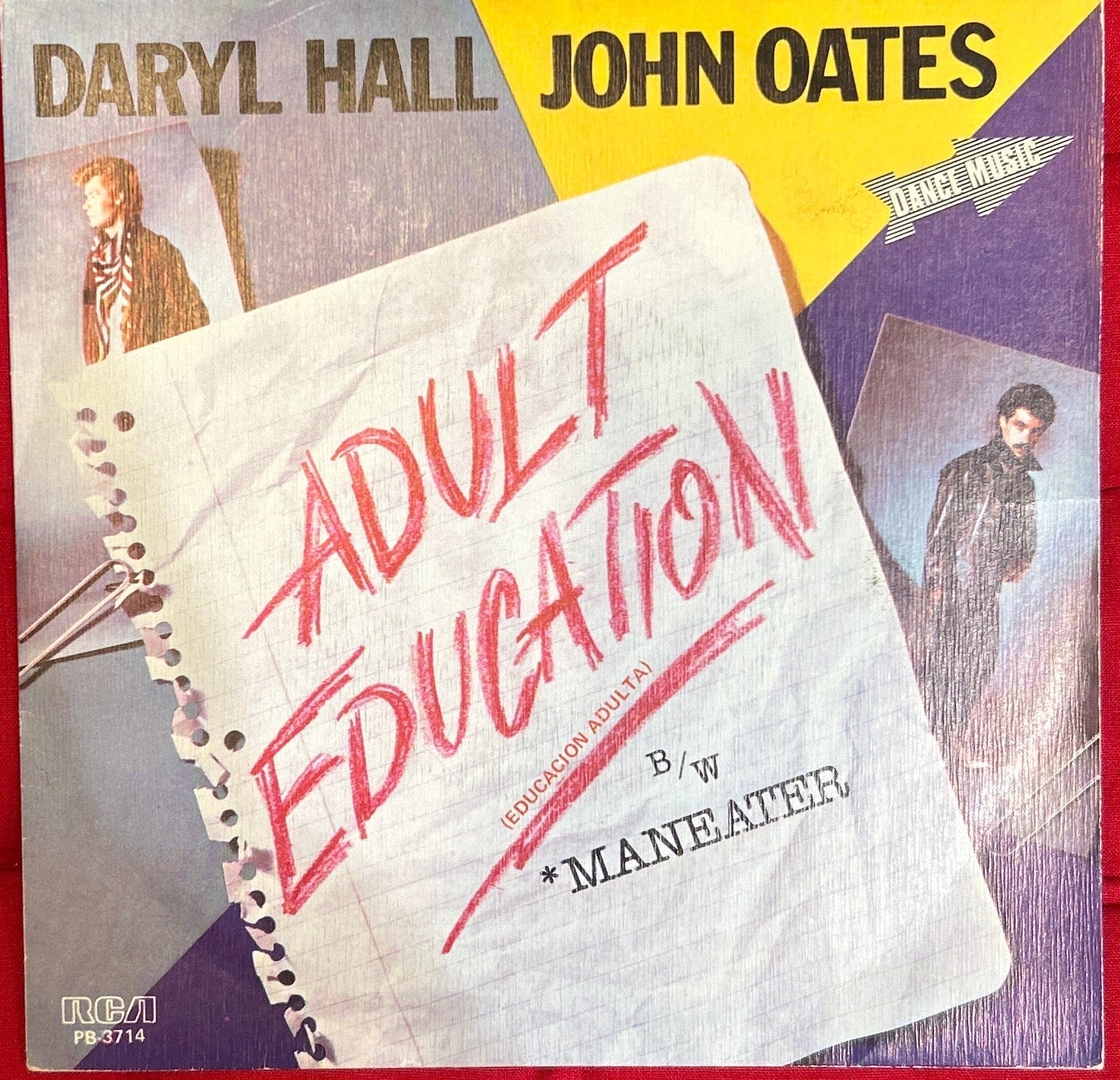 Single Daryl Hall John Oates ‎– Adult Education = Educacion Adulta 2ª Mano - DISCOS NAKASHA