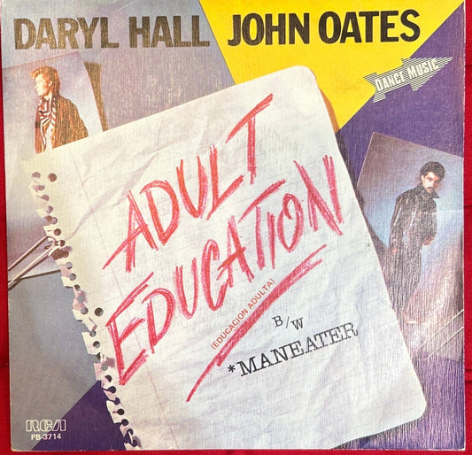 Single Daryl Hall John Oates ‎– Adult Education = Educacion Adulta 2ª Mano - DISCOS NAKASHA