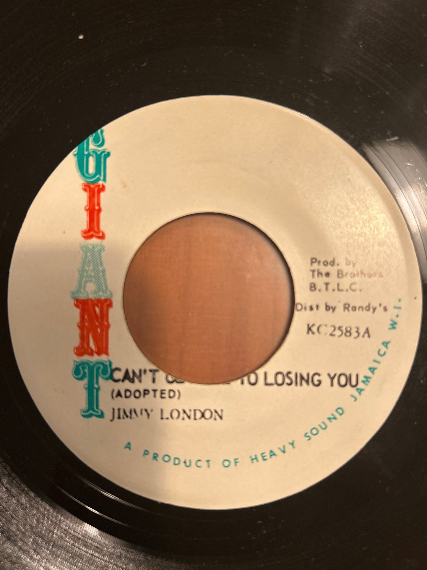 SINGLE Jimmy London – Can't Get Use To Losing You 2ª Mano - DISCOS NAKASHA
