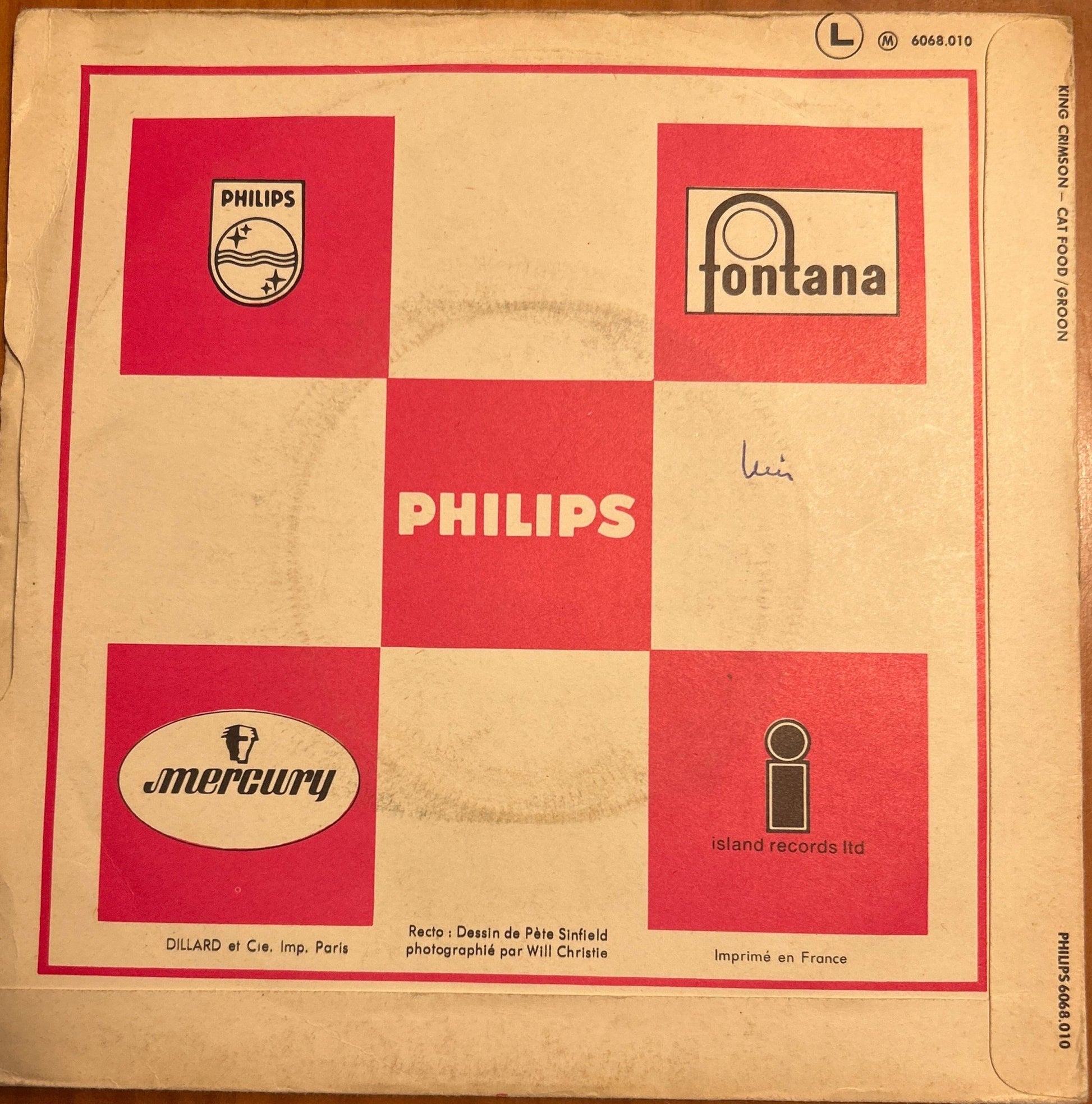 SINGLE King Crimson ‎– Cat Food / Groon 2ª Mano - DISCOS NAKASHA