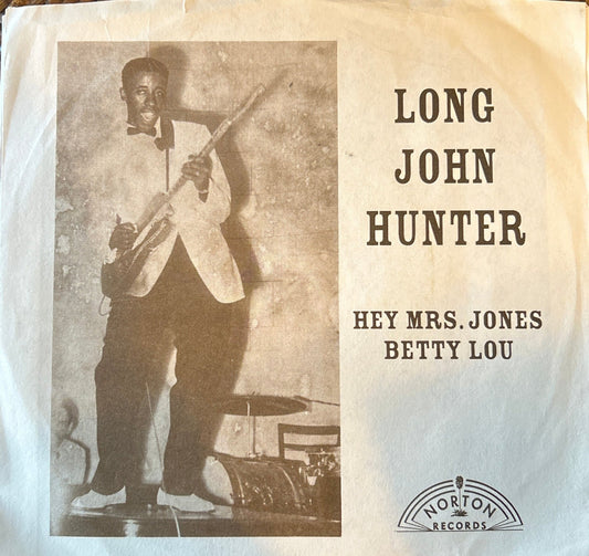 SINGLE Long John Hunter ‎– Hey Mrs. Jones / Betty Lou 2ª Mano - DISCOS NAKASHA