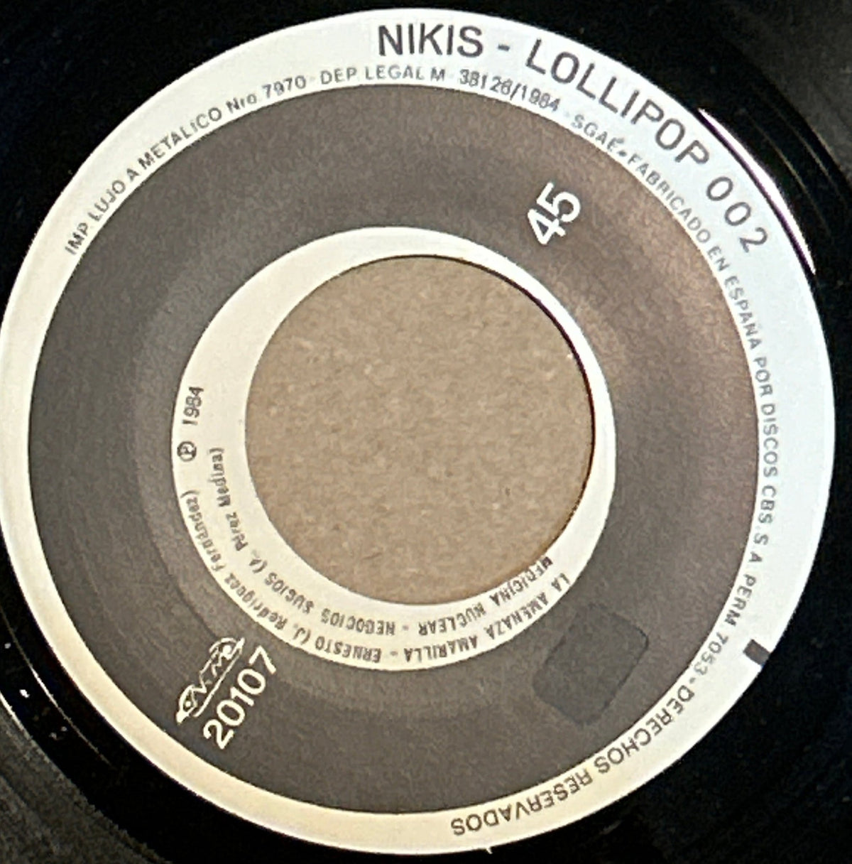 SINGLE Los Nikis ‎– La Amenaza Amarilla 2ª Mano - DISCOS NAKASHA